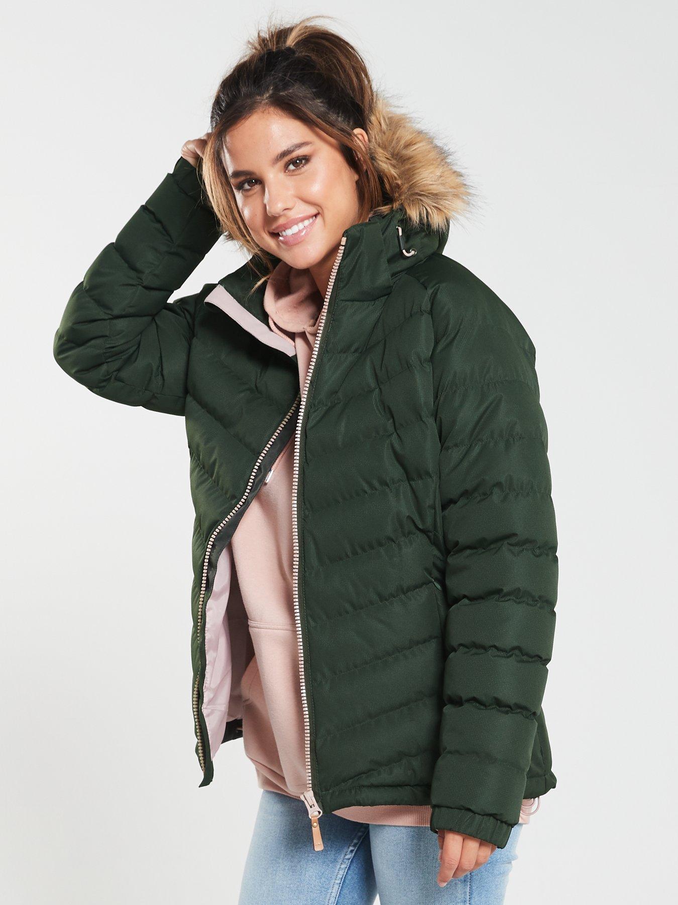 Trespass nadina faux fur trim sales parka