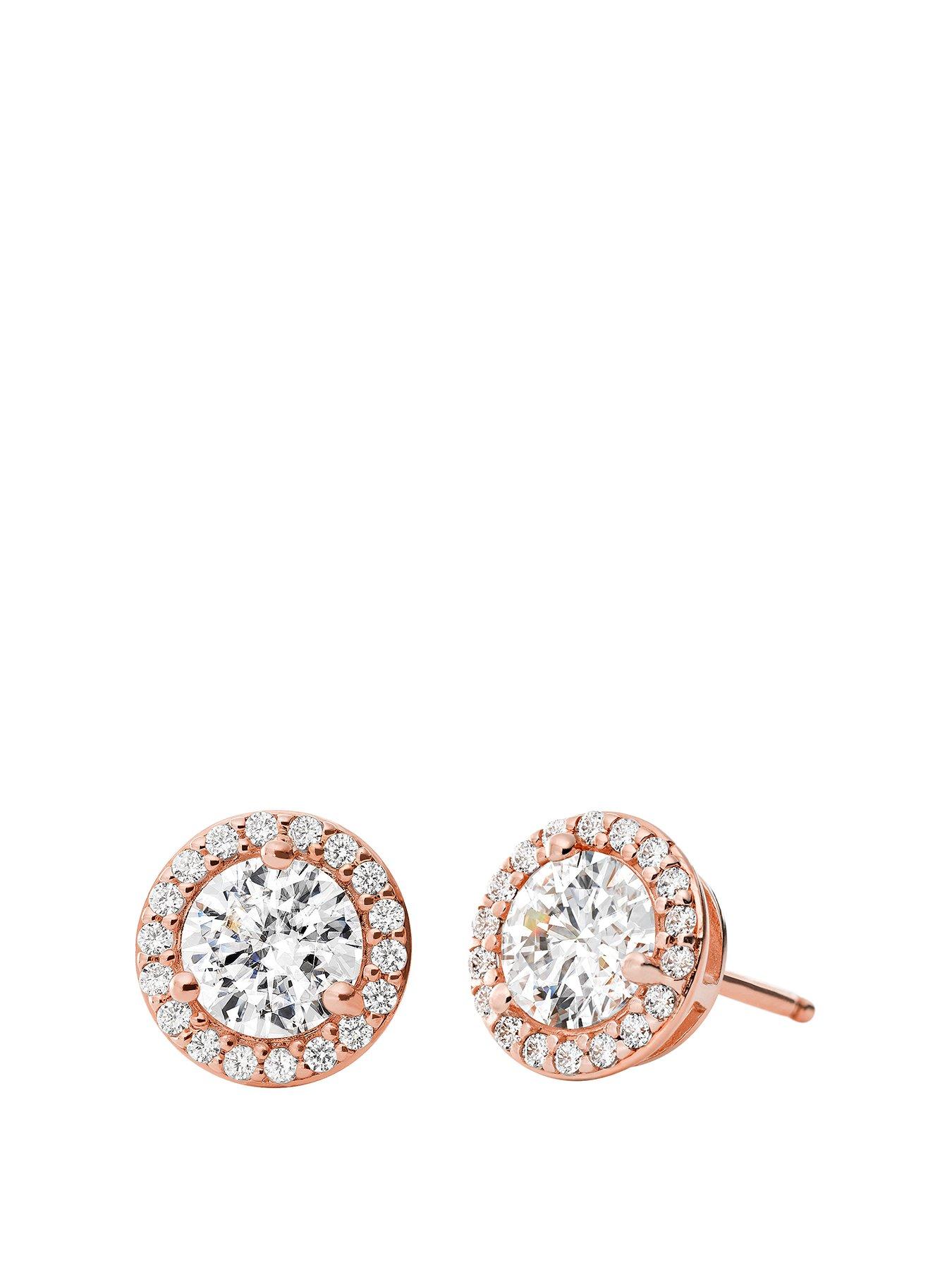 michael-kors-sterling-silver-14k-rose-gold-plated-stud-earrings