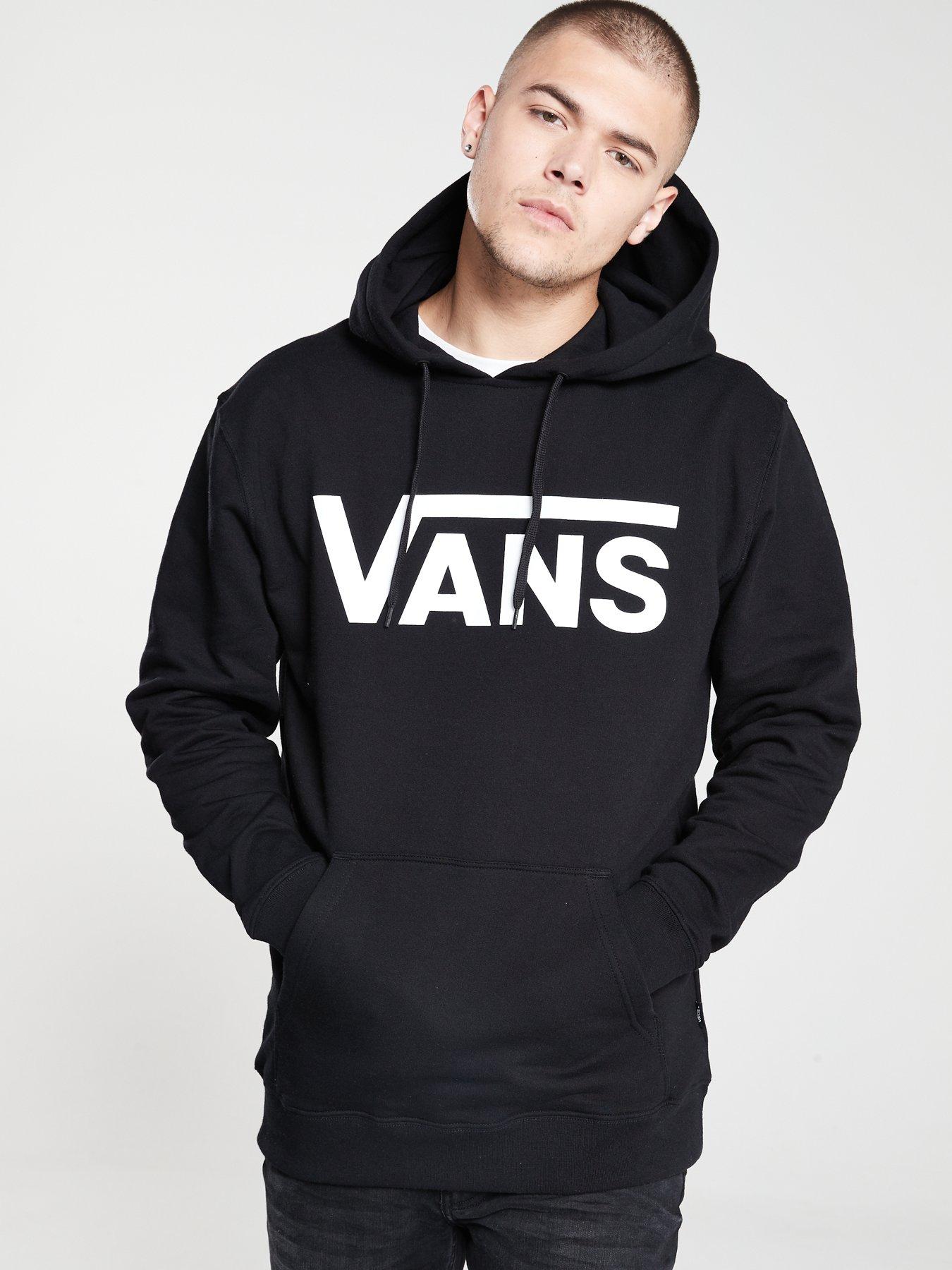 Black vans 2025 hoodie mens