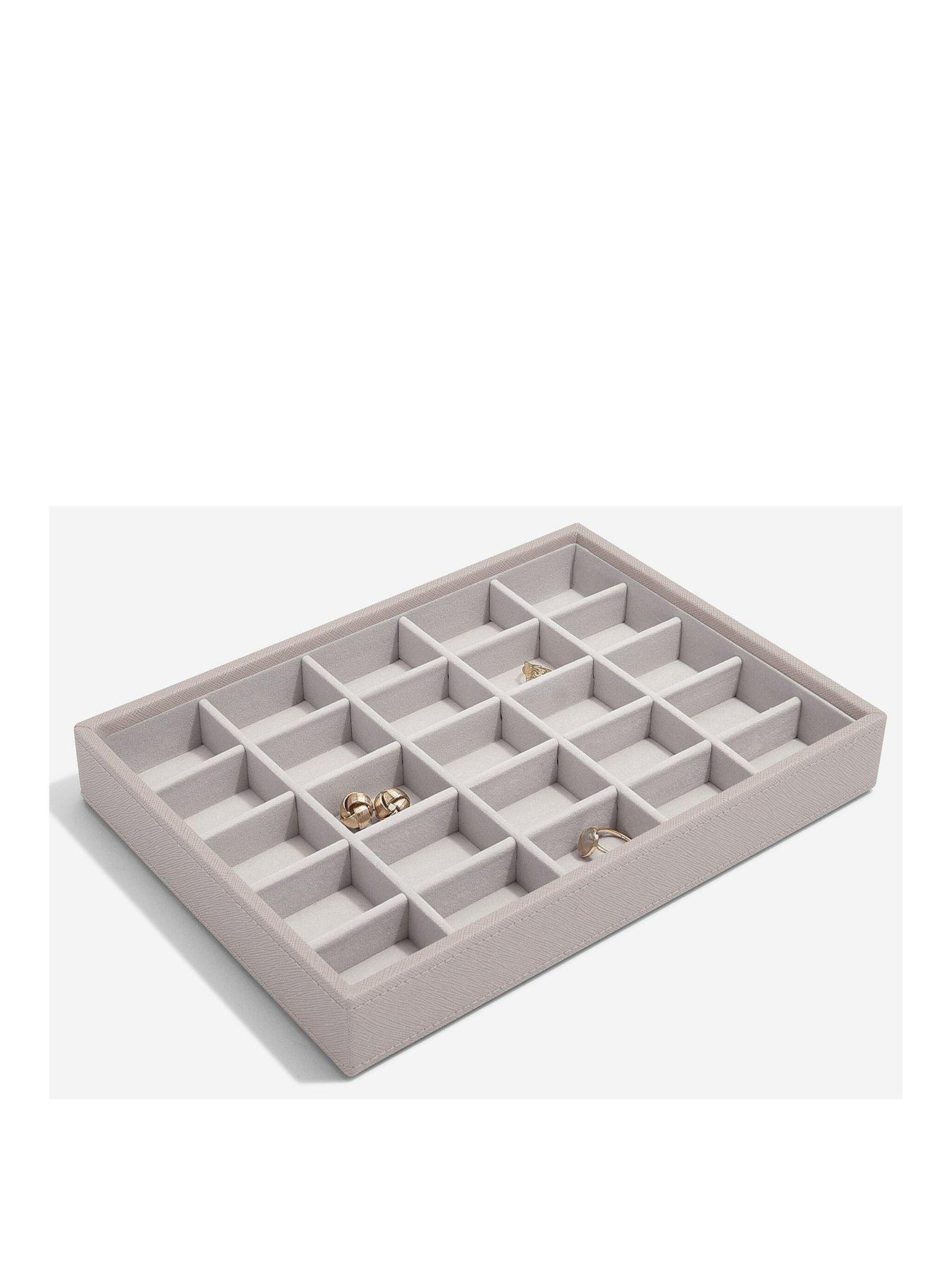 Image of Stackers Stackers Classic 25 Section Trinkets Tray - Taupe
