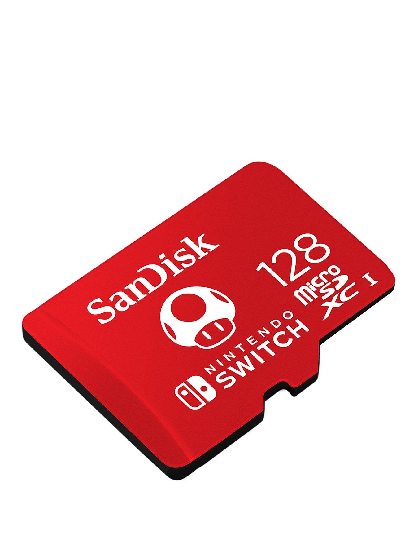 Image 1 of 8 of SanDisk 128GB microSDXC UHS-I card for Nintendo Switch