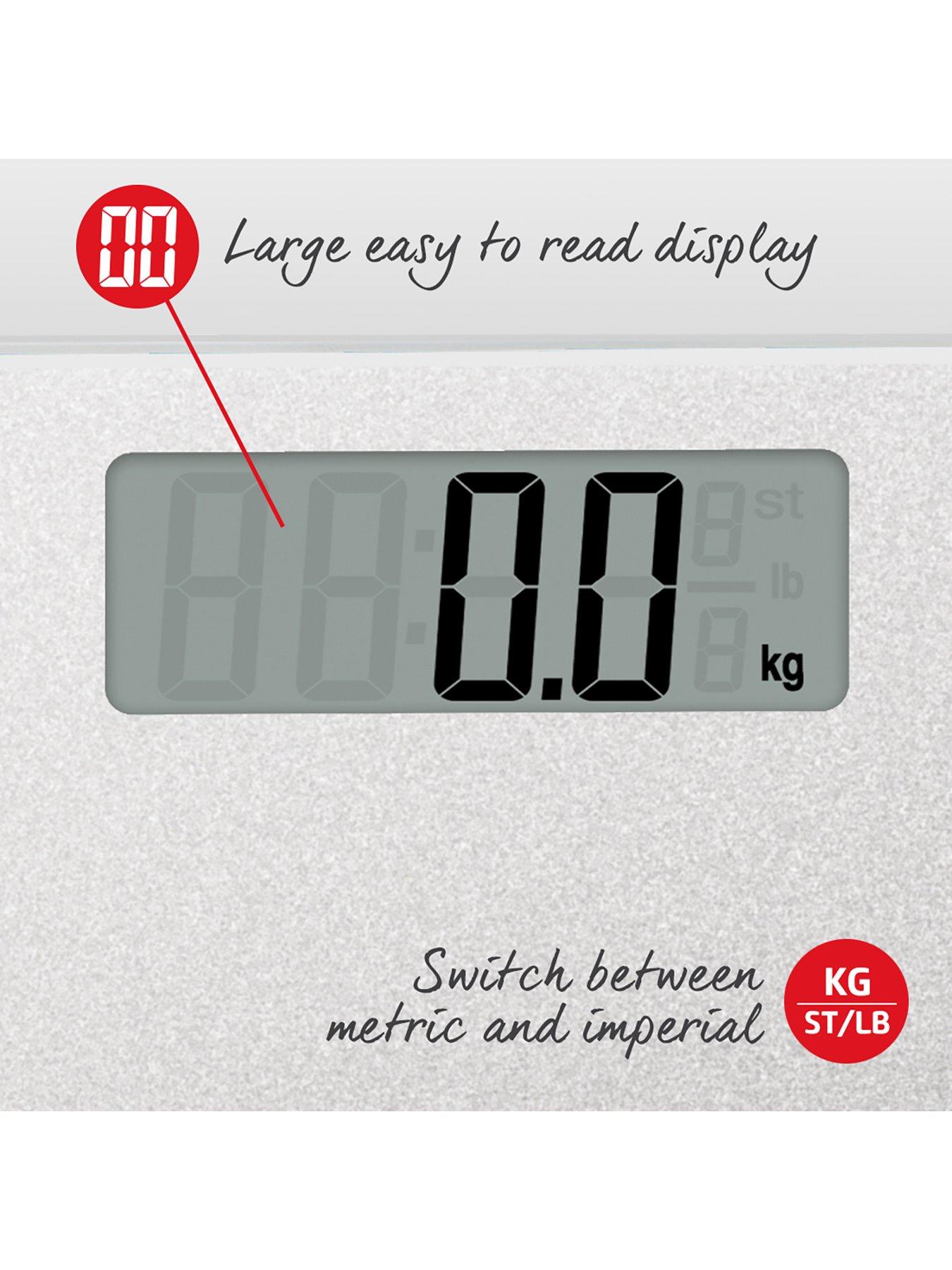 Image 3 of 6 of Salter Silver Glitter Electronic Personal Bathroom Scales