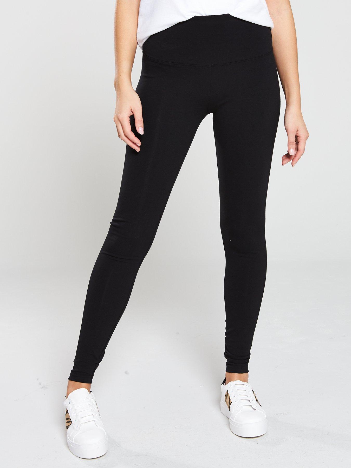 Image 1 of 4 of V by Very Petite&nbsp;Confident Curve Legging - Black