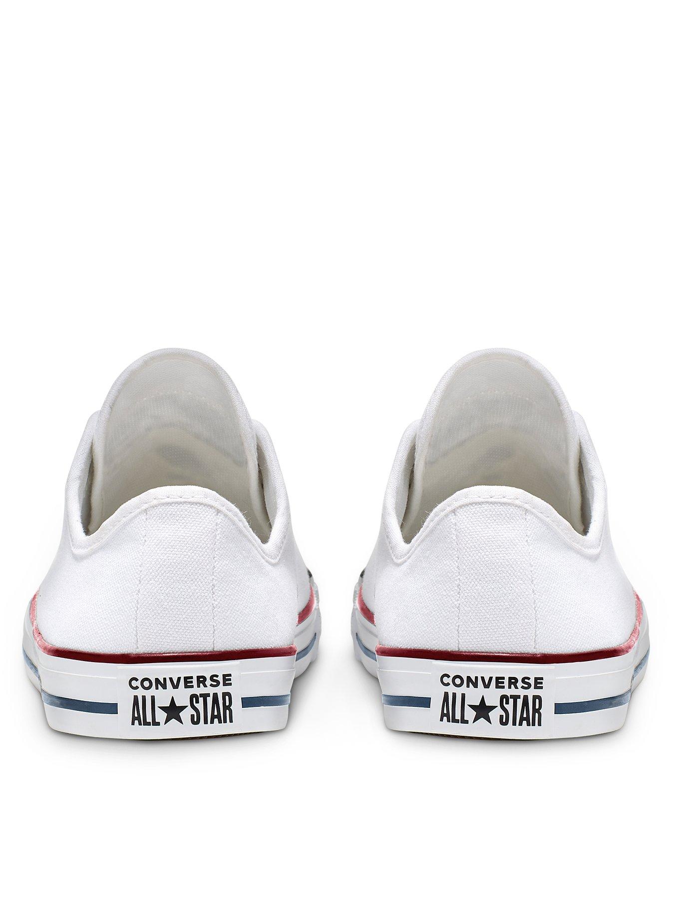 Image 3 of 7 of Converse Womens Dainty Ox Trainers - White Multi