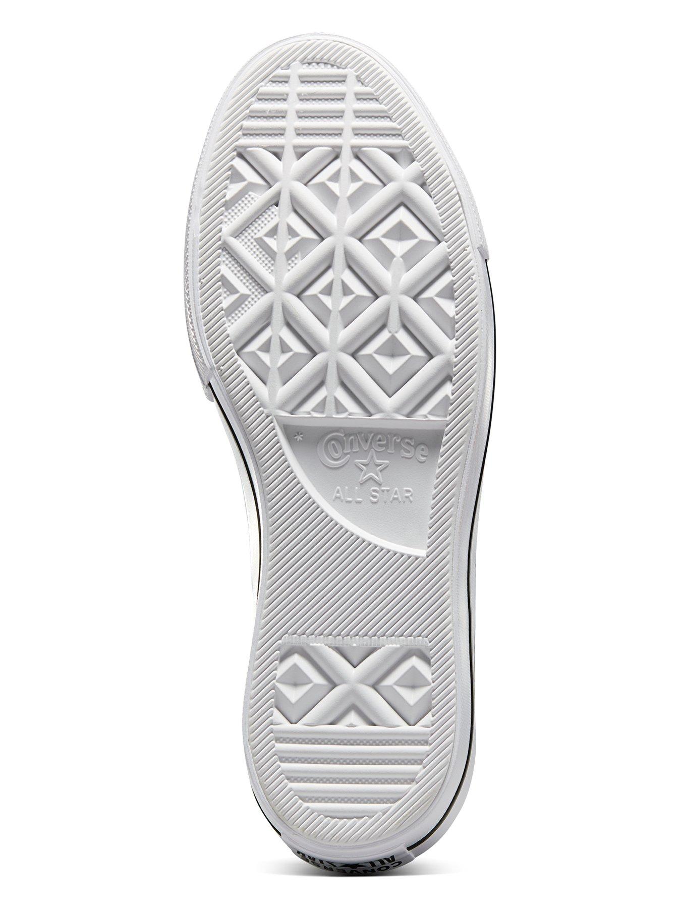 Image 5 of 7 of Converse Womens Leather Lift Ox Trainers - White/Black