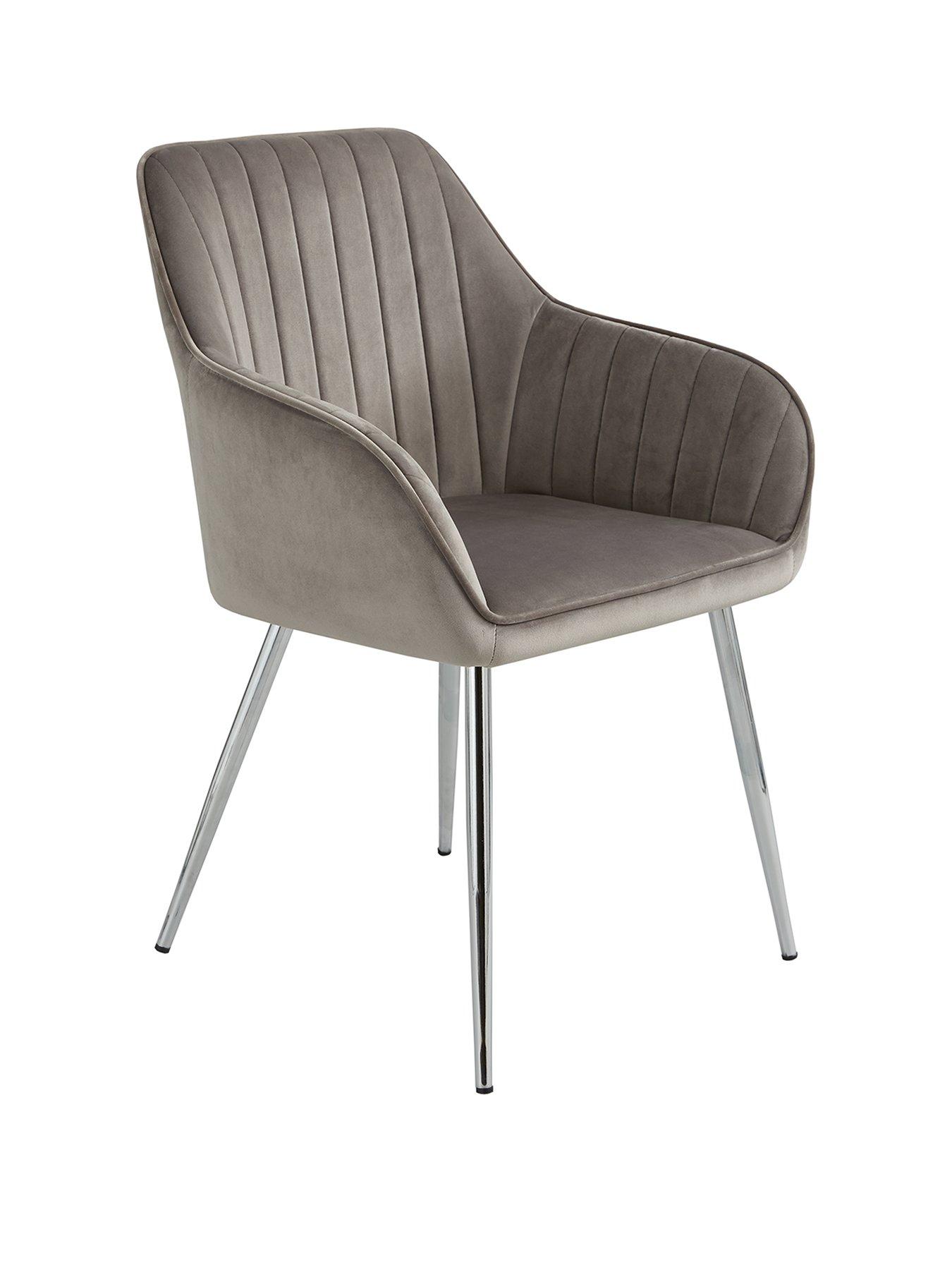 Image 3 of 5 of The Very Collection Pair of Alisha Dining Chairs - Grey- FSC&reg; Certified