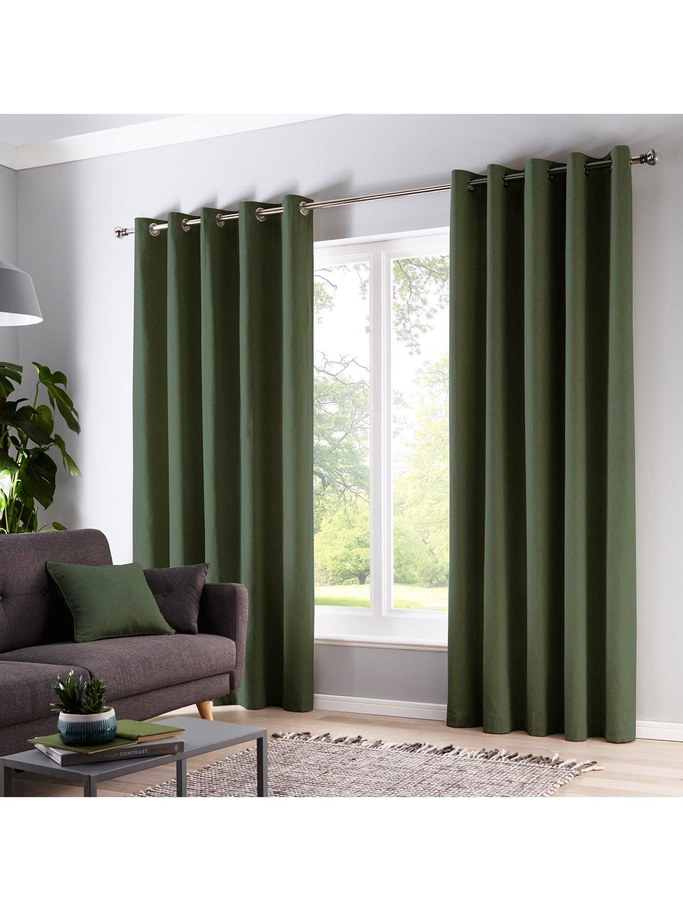 Fusion Sorbonne Lined Eyelet Curtains