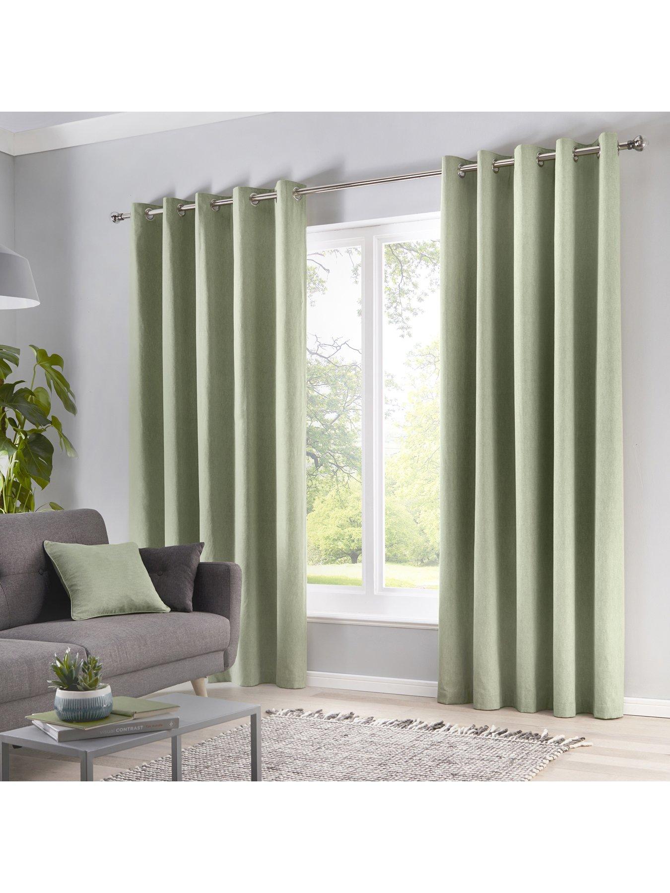 undefined Sorbonne Lined Eyelet Curtains