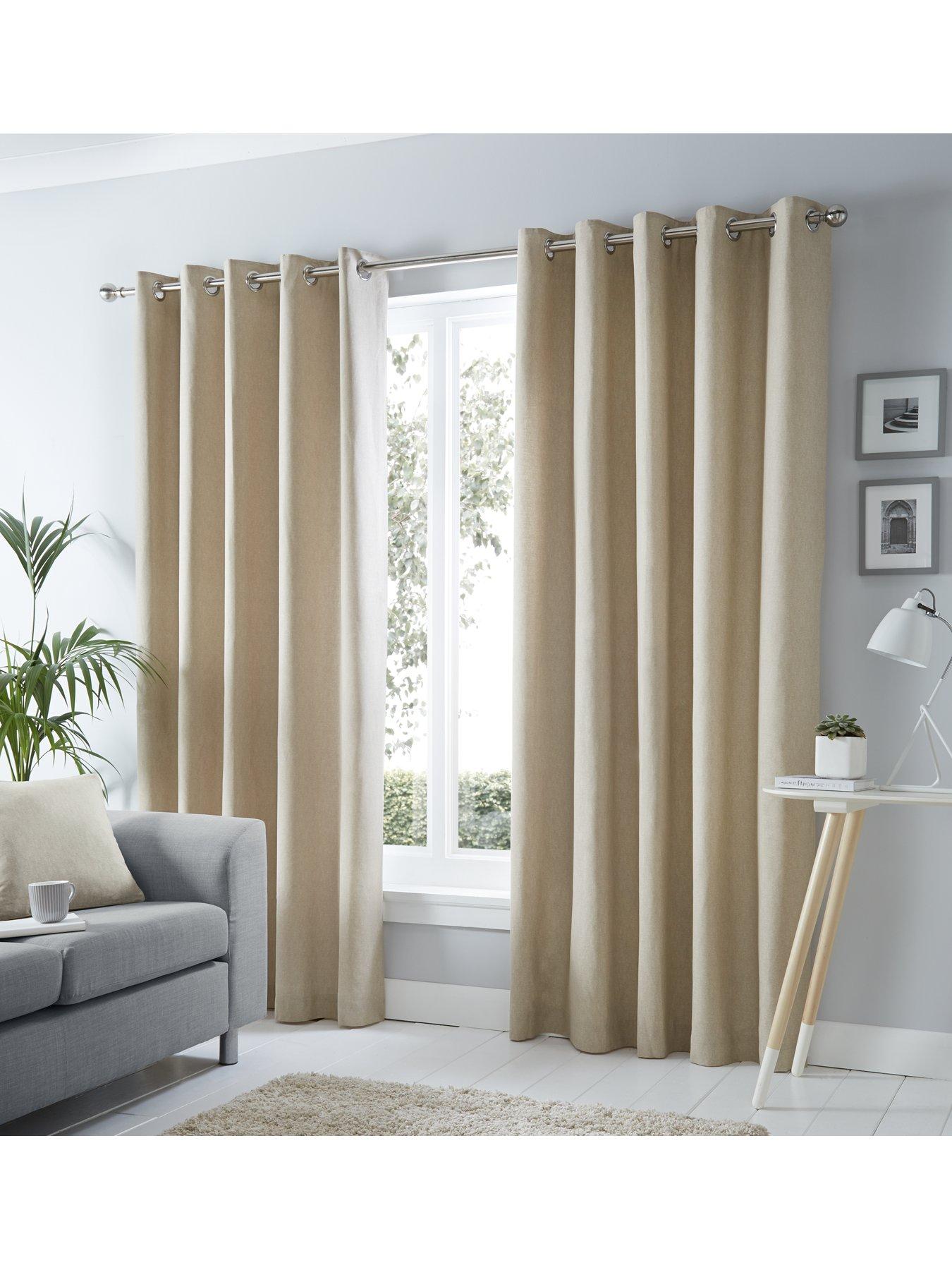 undefined Sorbonne Lined Eyelet Curtains