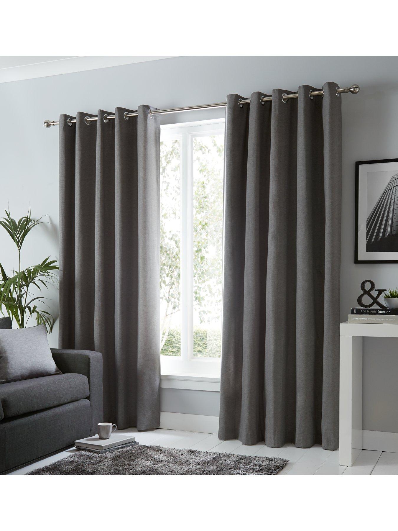 undefined Sorbonne Lined Eyelet Curtains