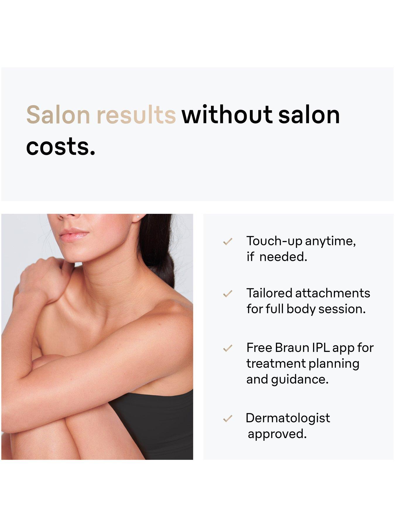 Image 6 of 7 of Braun IPL Silk-Expert Pro 5, At Home Hair Removal Device with Pouch PL5124&nbsp;- White/Gold