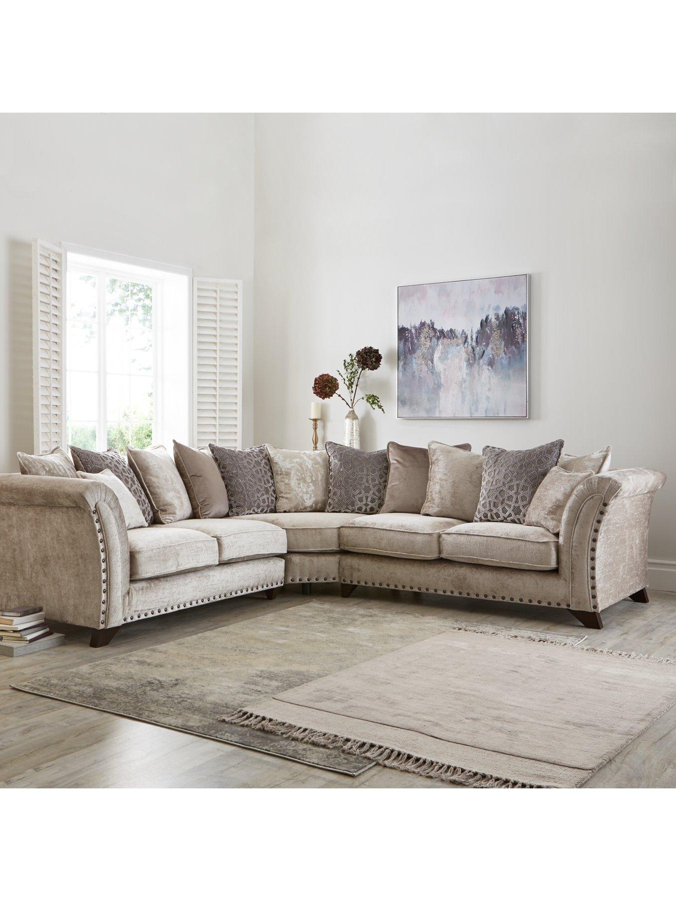 very-home-caprera-fabric-scatter-back-corner-group-sofa