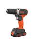 black-decker-18vnbsplithium-ion-cordless-drill-drive-with-2-batteries-amp-165-accessories-with-kitboxback