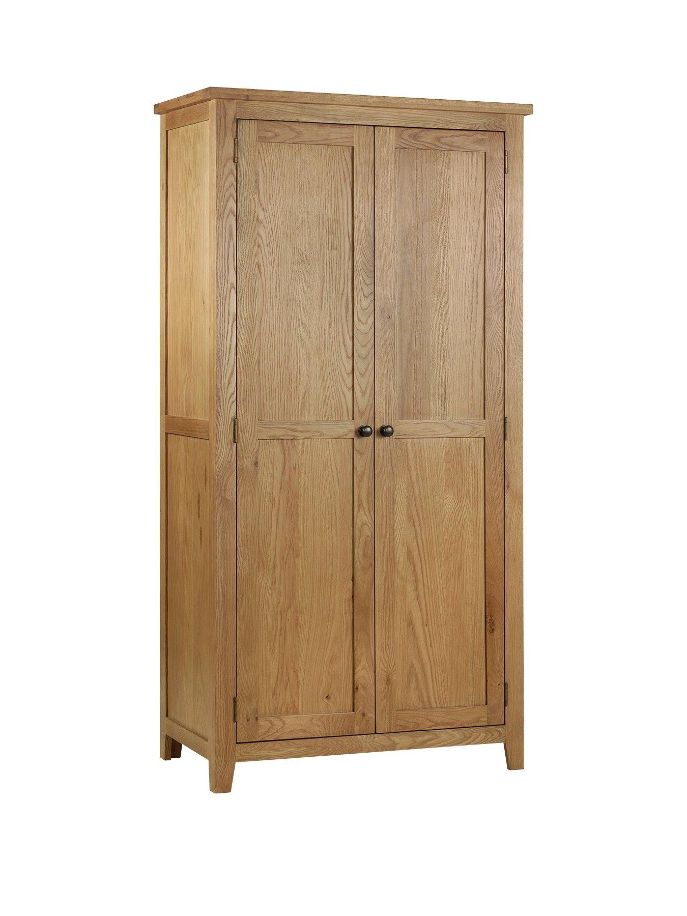 julian-bowen-marlborough-2-door-solid-oakoak-veneer-wardrobefront