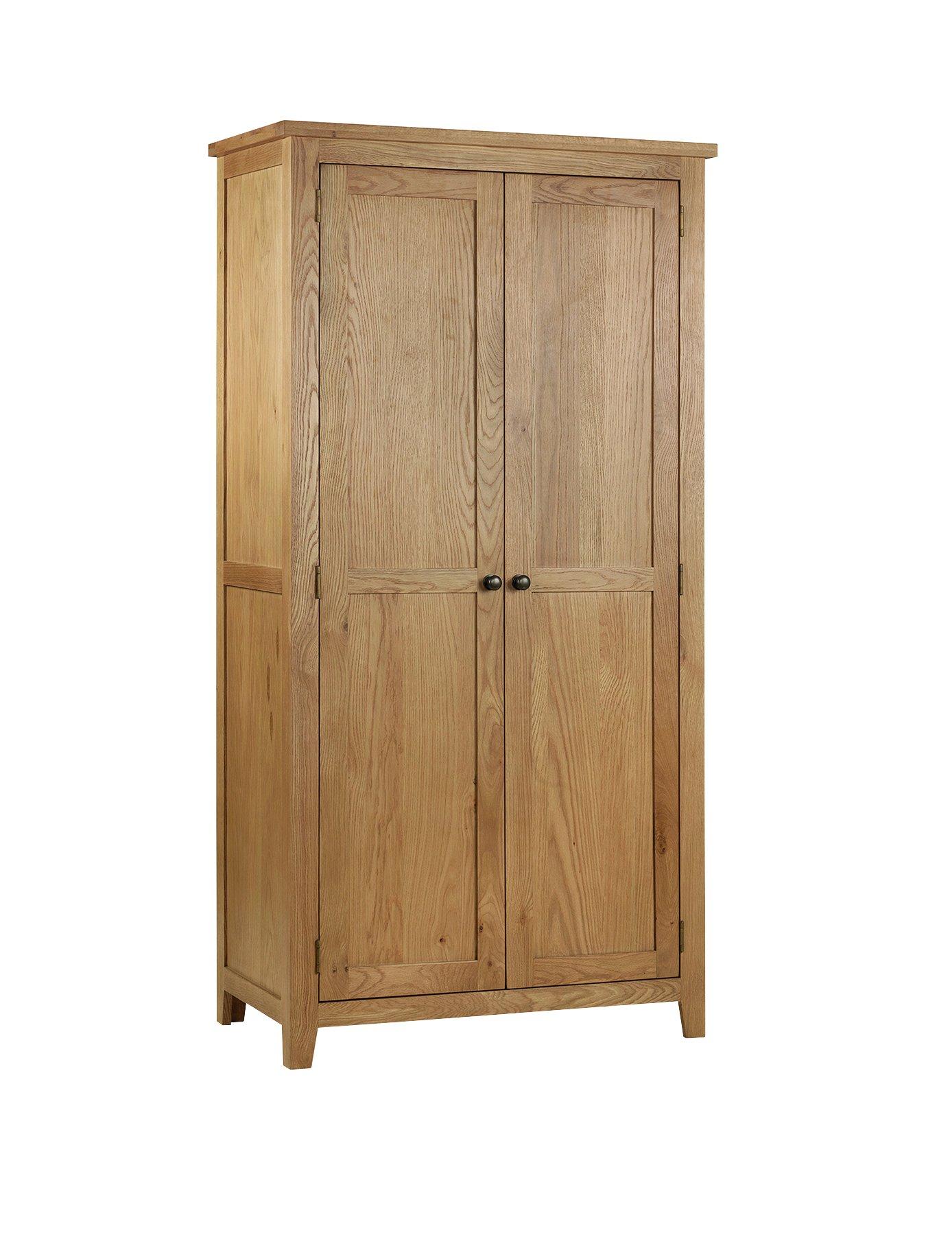 julian-bowen-marlborough-2-door-solid-oakoak-veneer-wardrobefront