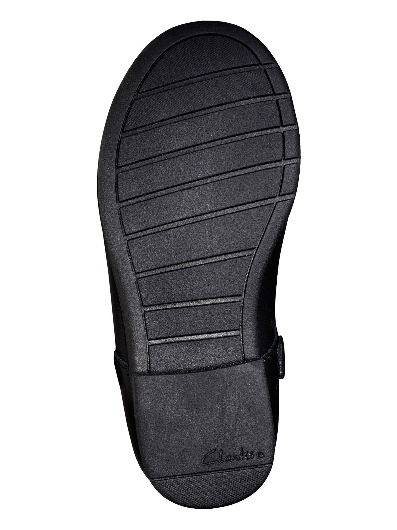 Image 5 of 7 of Clarks Scala Tap Bow School Shoes - Black Leather