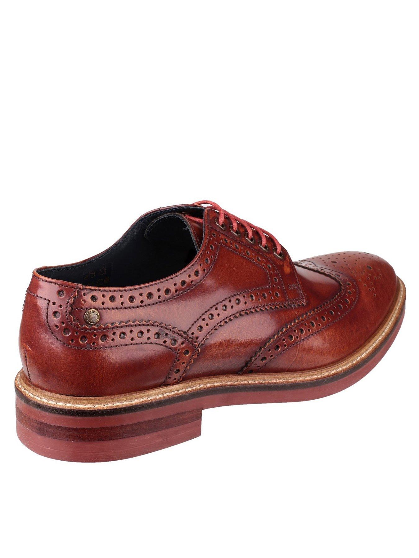 Image 2 of 5 of Base London Base London Woburn Hi-shine Lace Up Brogue Shoe