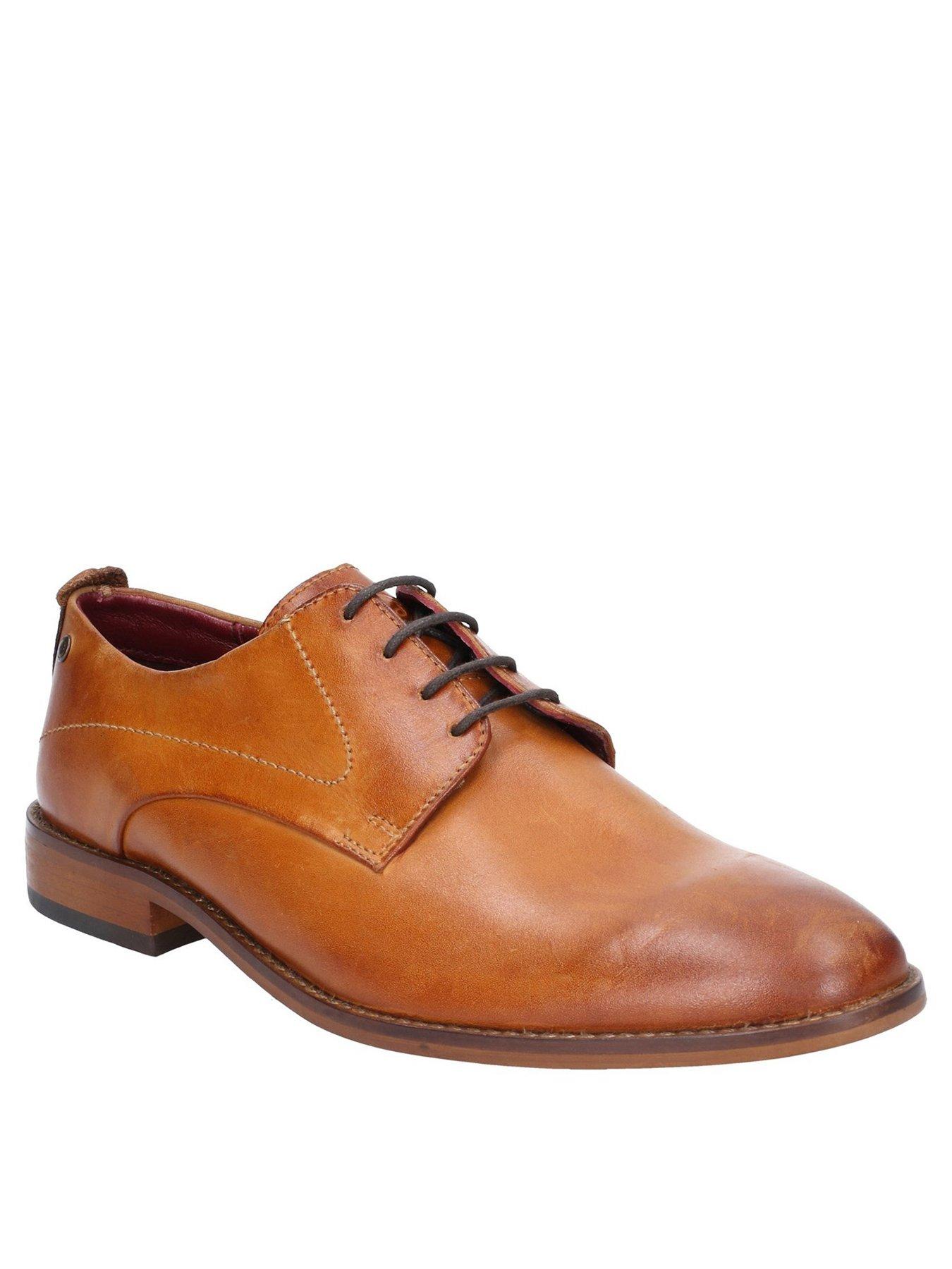Image 1 of 4 of Base London Base London Script Washed Leather Lace Up Shoe