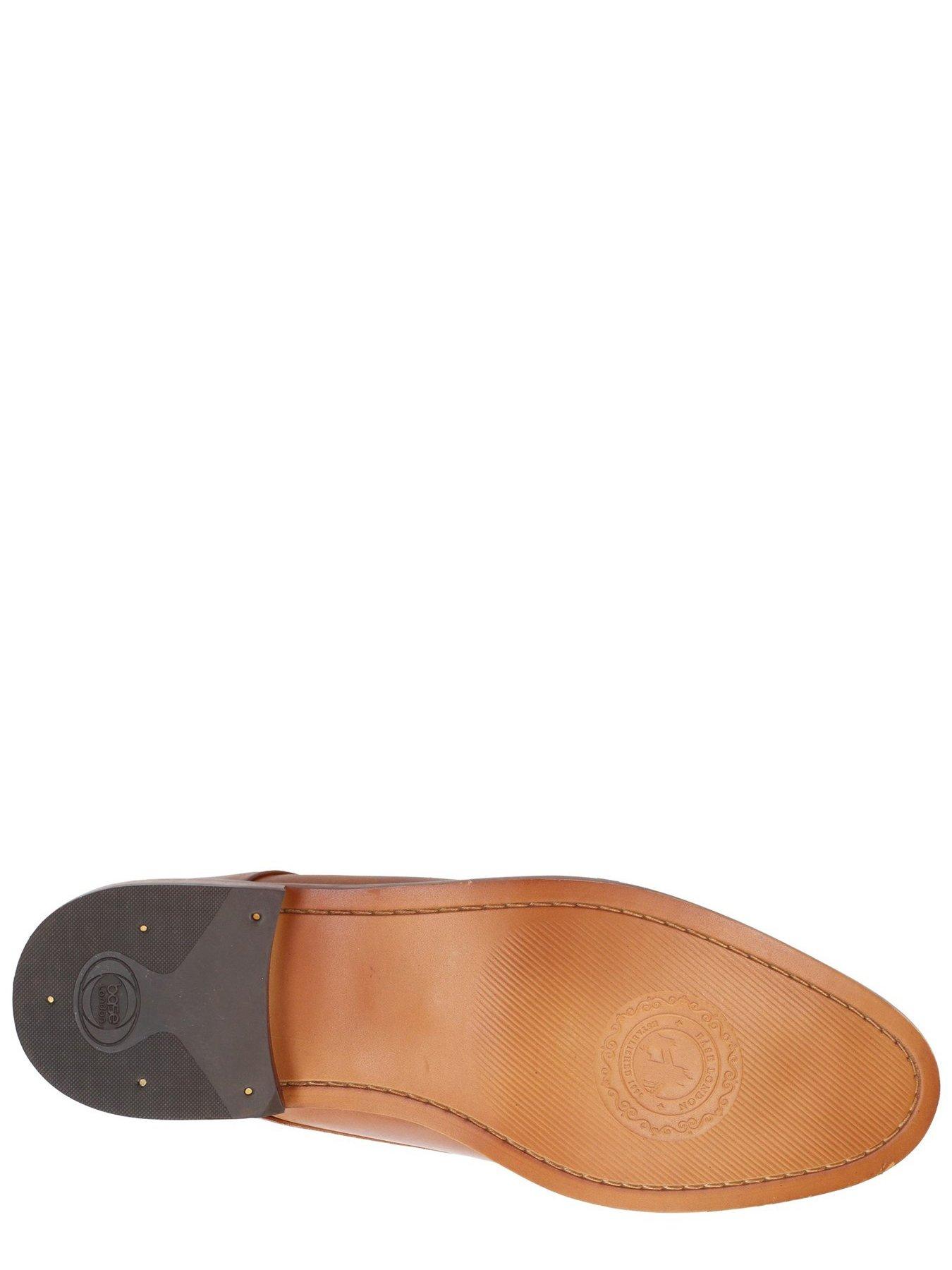 Image 4 of 4 of Base London Base London Script Washed Leather Lace Up Shoe