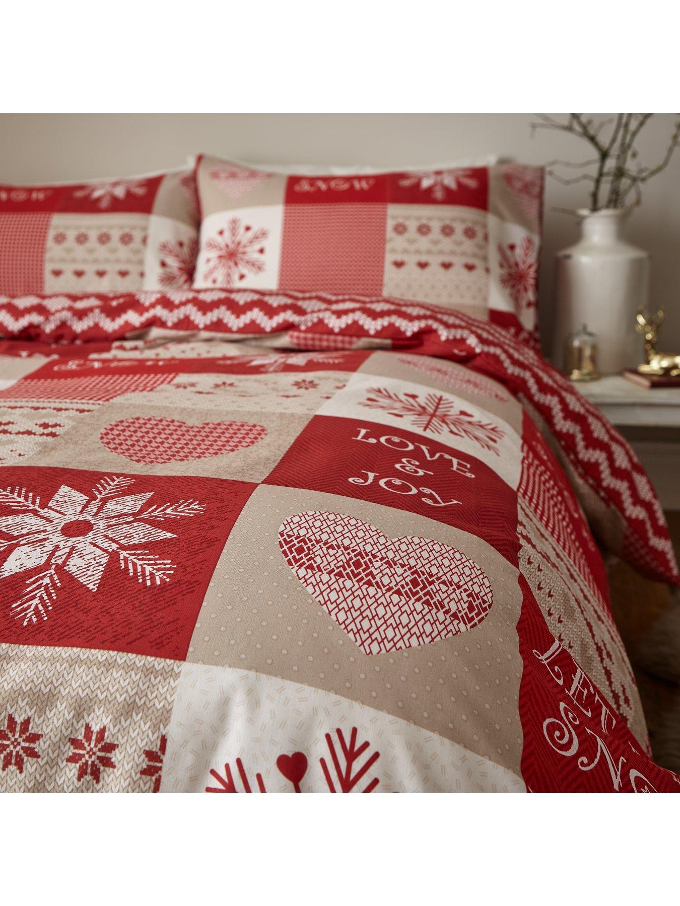 catherine-lansfield-let-it-snow-christmas-duvet-cover-setdetail