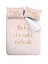 catherine-lansfield-baby-its-cold-outside-christmas-duvet-cover-set-pinkstillFront