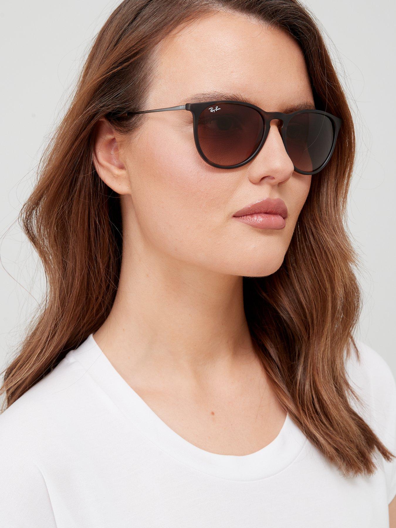 Womens brown cheap ray ban sunglasses