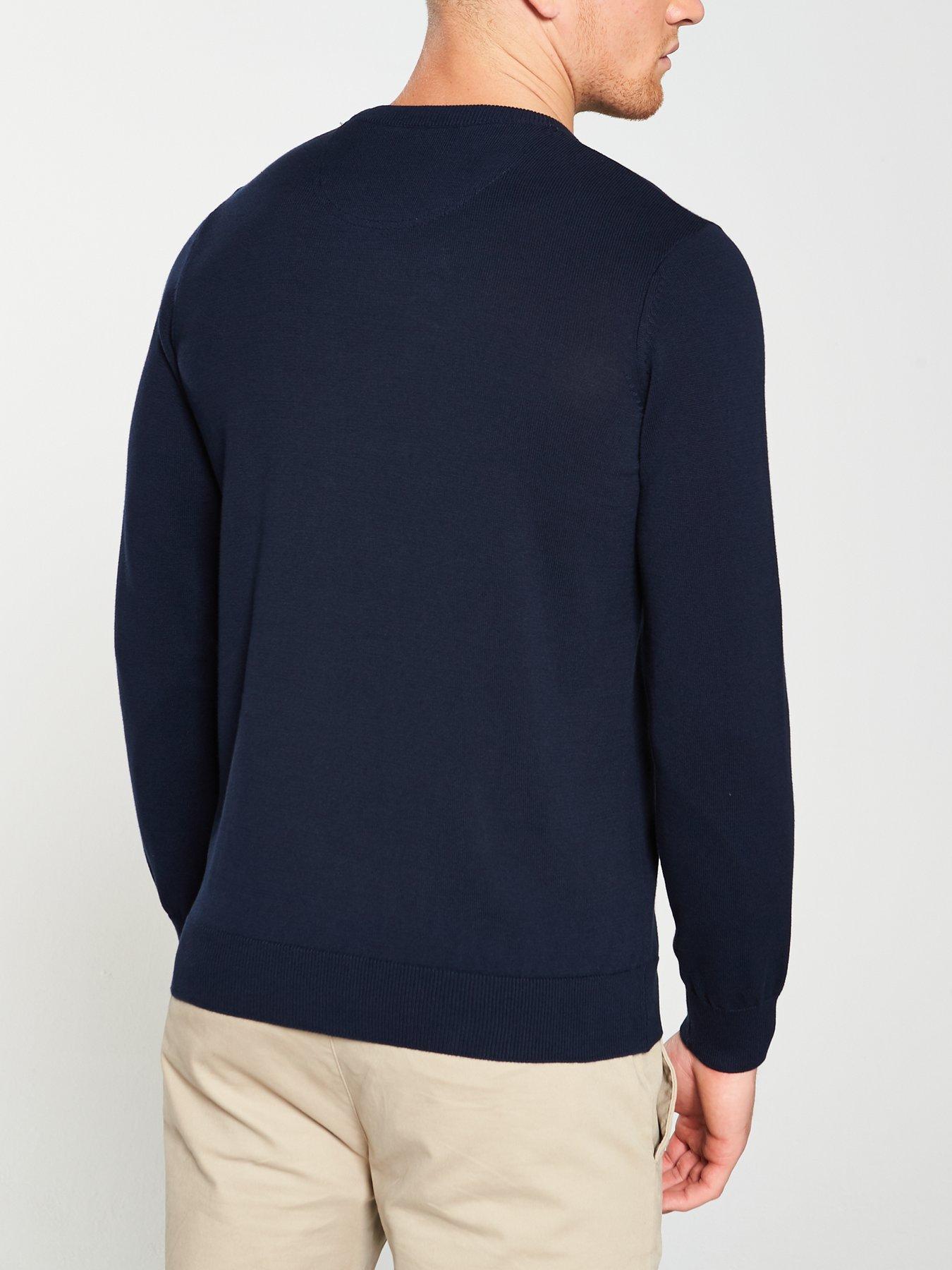 lacoste-crew-knit-jumper-navystillFront