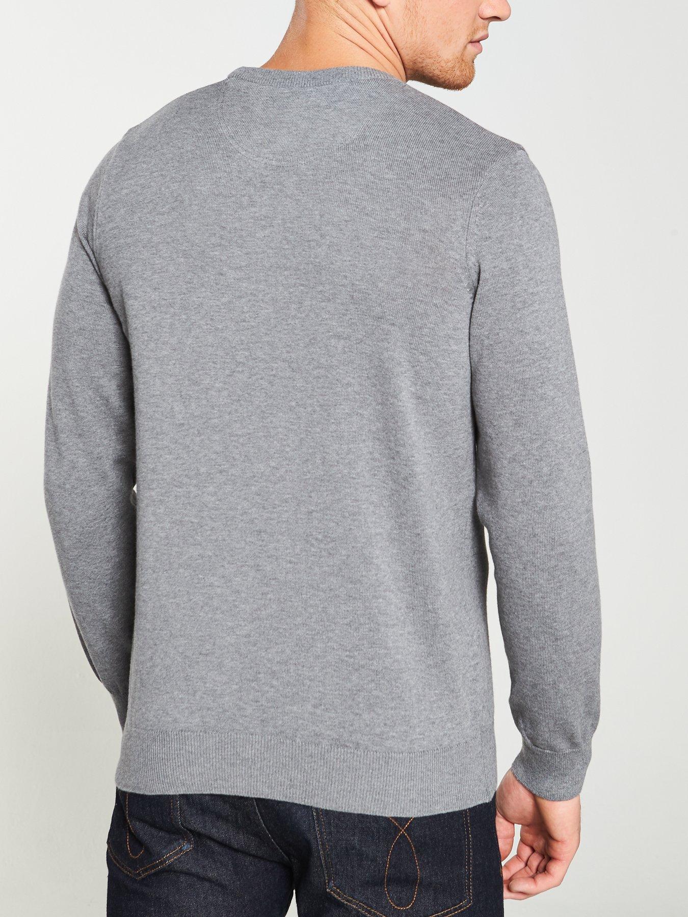 Image 2 of 4 of Lacoste Sportswear Crew Knit Jumper - Grey