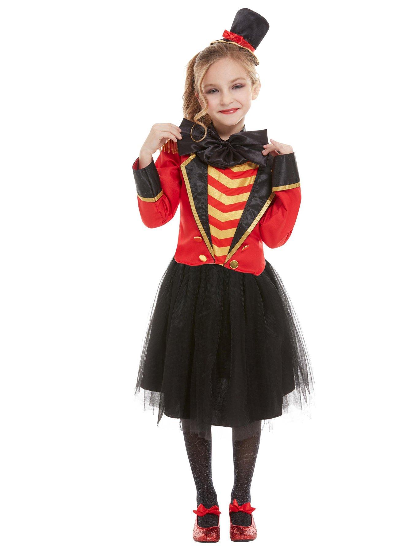 Girls Deluxe Ringmaster Costume Red