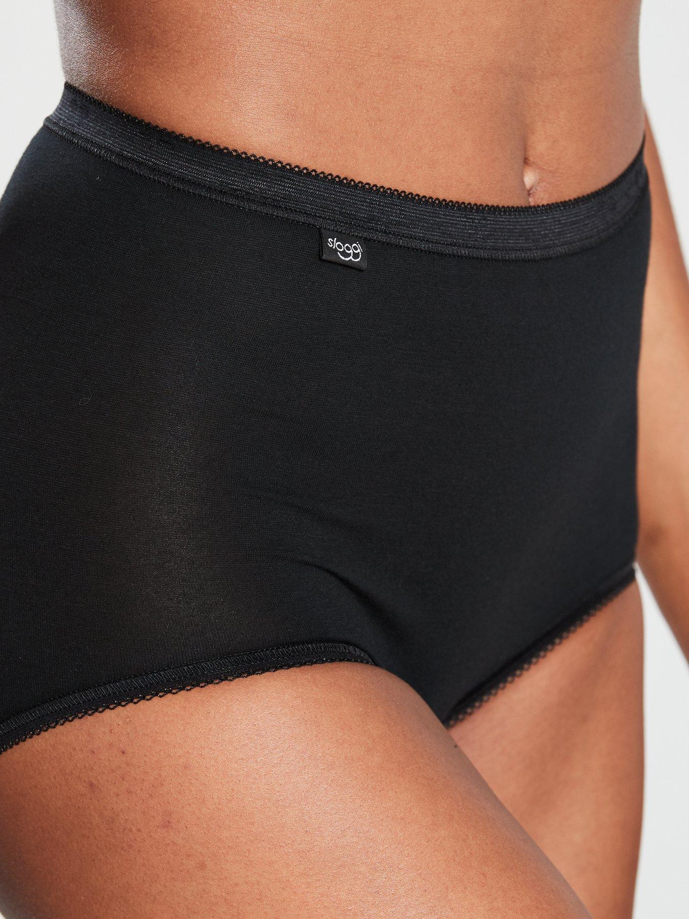 Image 2 of 3 of Sloggi Sloggi 6 Pack Maxi Briefs - Black