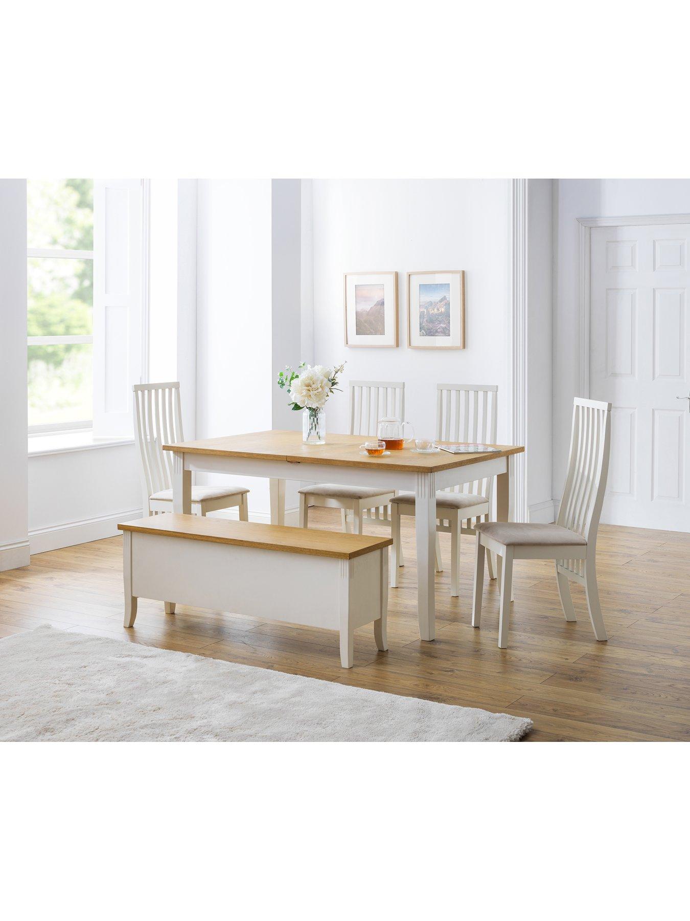 Image 1 of 5 of Julian Bowen Davenport&nbsp;Solid Wood and Oak Veneer Storage Bench