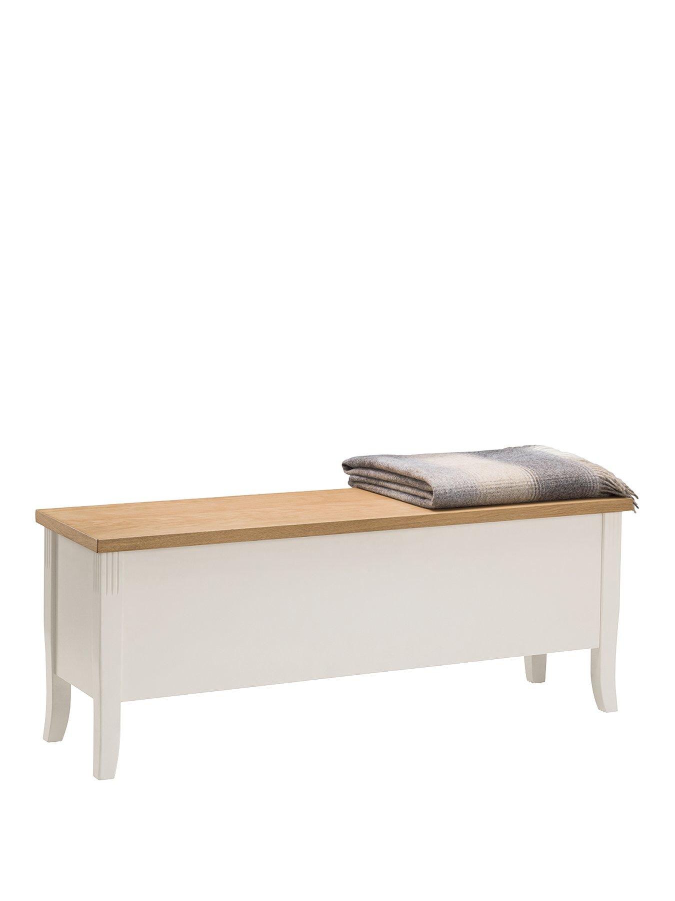 Image 3 of 5 of Julian Bowen Davenport&nbsp;Solid Wood and Oak Veneer Storage Bench