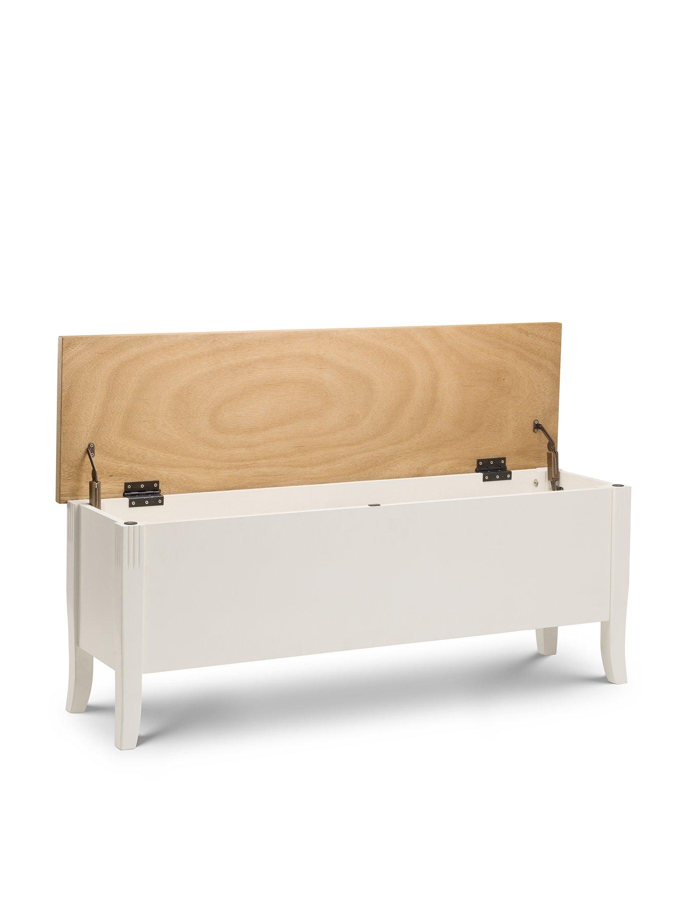 Image 4 of 5 of Julian Bowen Davenport&nbsp;Solid Wood and Oak Veneer Storage Bench
