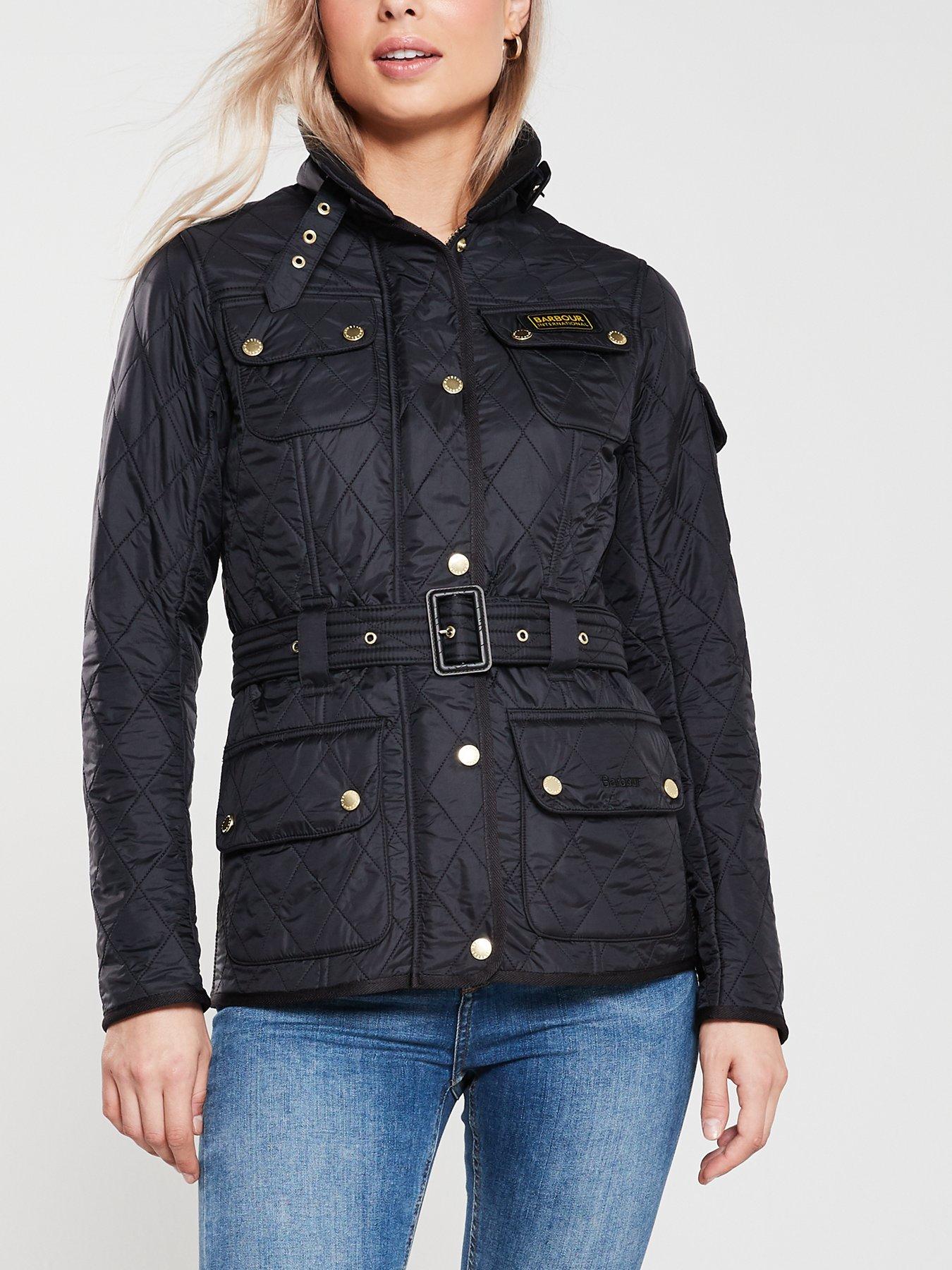 Barbour International Polarquilt Fleece Jacket Navy Barbour