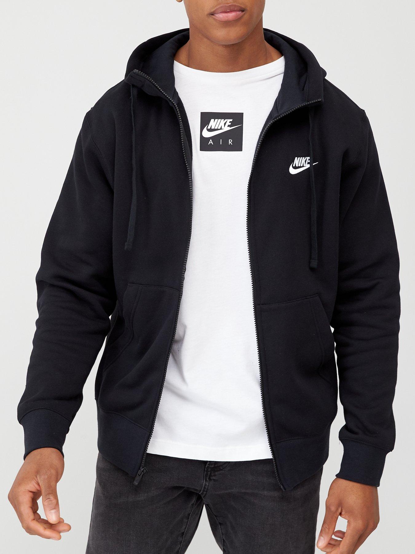 Nike hoodie cheap zip pockets