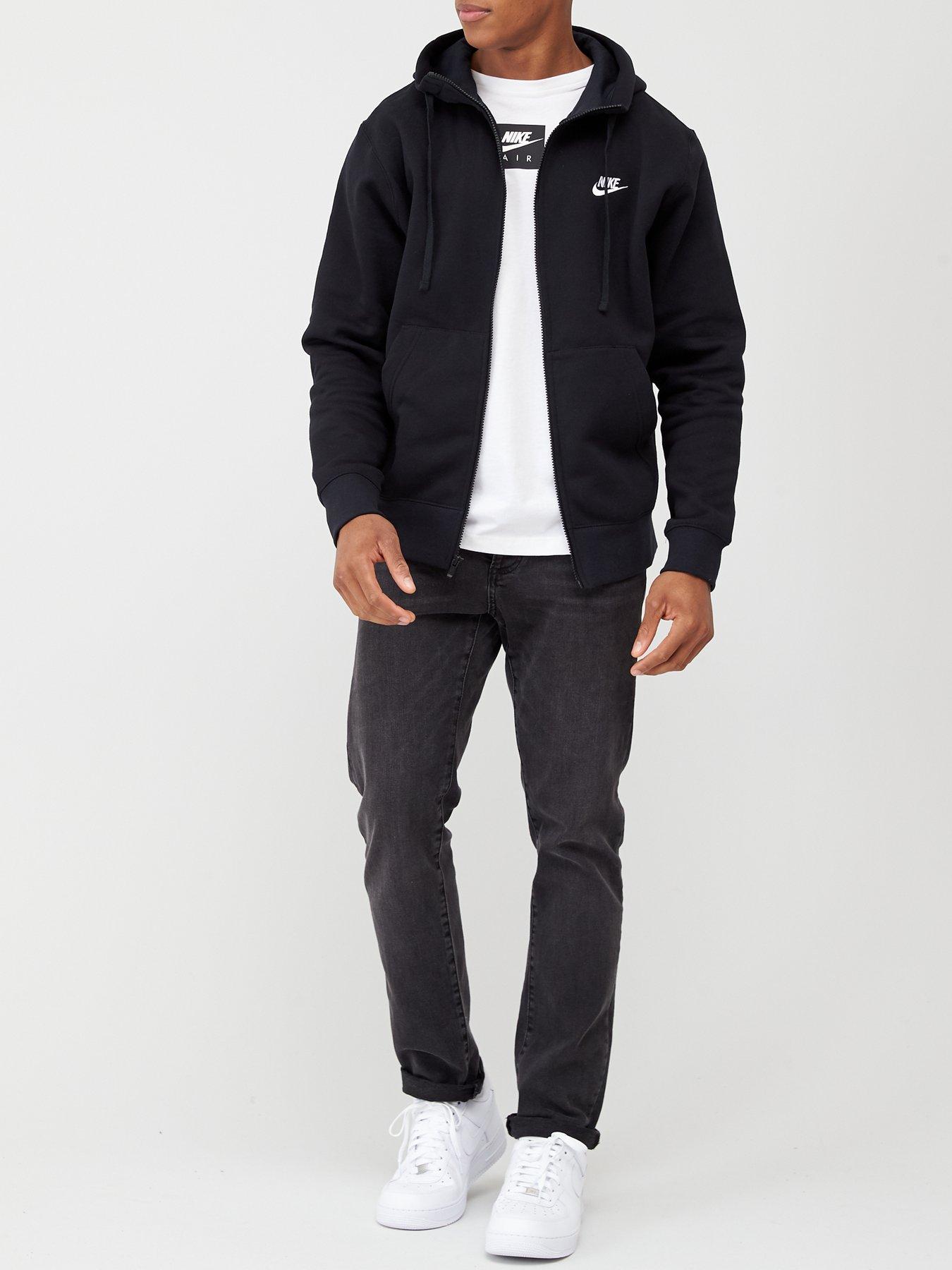 Nike Sportswear Club Fleece Full Zip Hoodie - Black