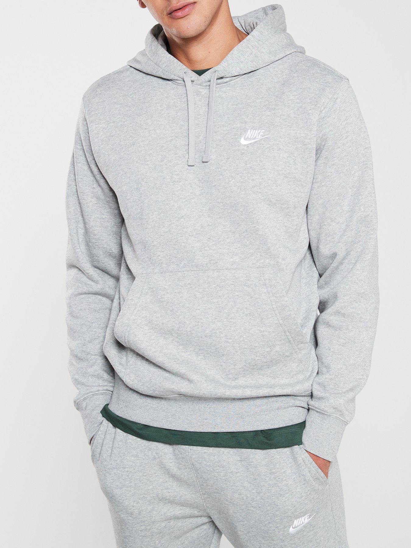 Grey nike hot sale hoodie