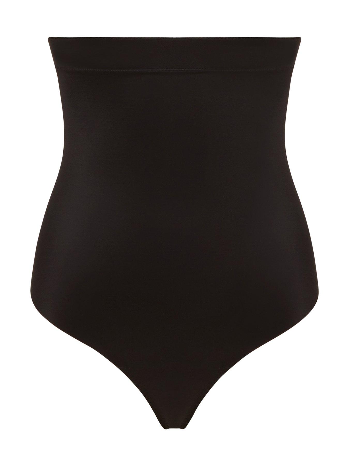 Image 2 of 4 of Spanx Spanx Medium Control High Waist Thong - Black