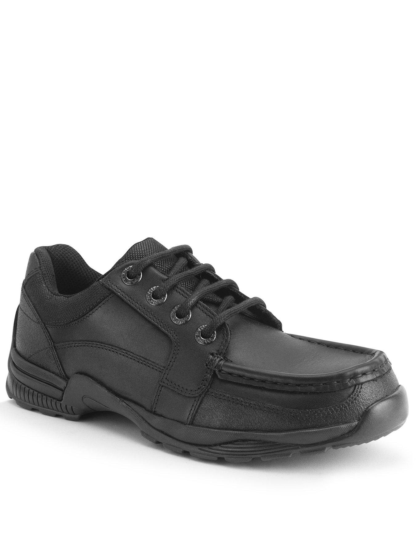 Start rite Boys Isaac Leather Lace Up School Shoes Black Leather