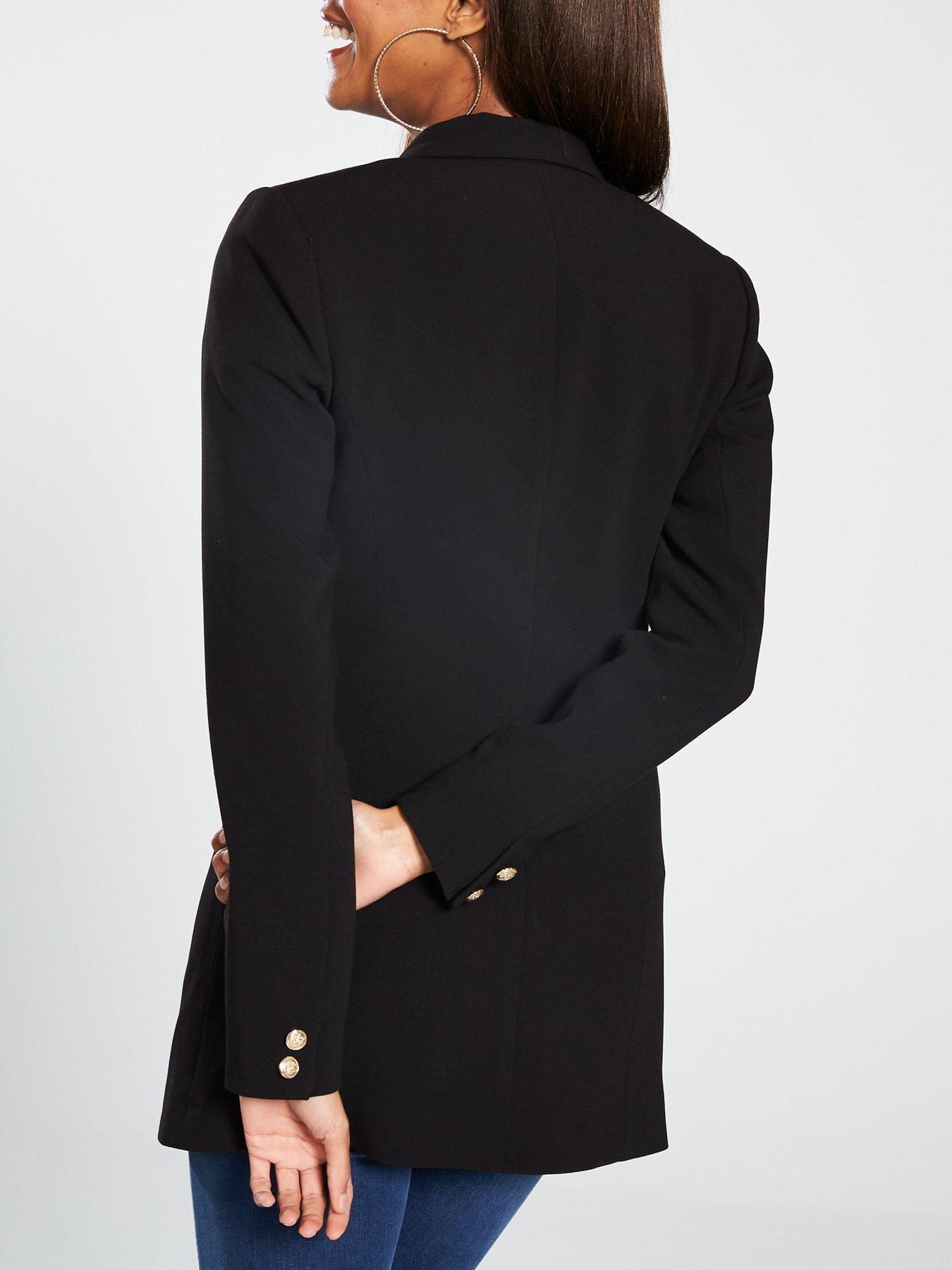 Image 2 of 4 of V by Very Longline Military Jacket - Black