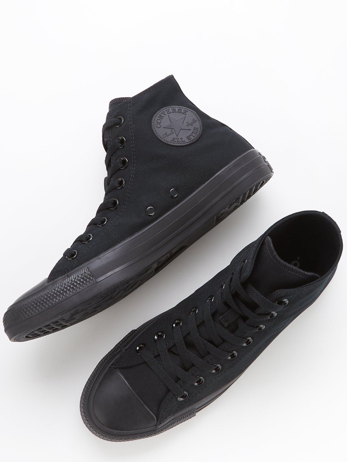 Image 4 of 6 of Converse Mens Hi Top Trainers - Black