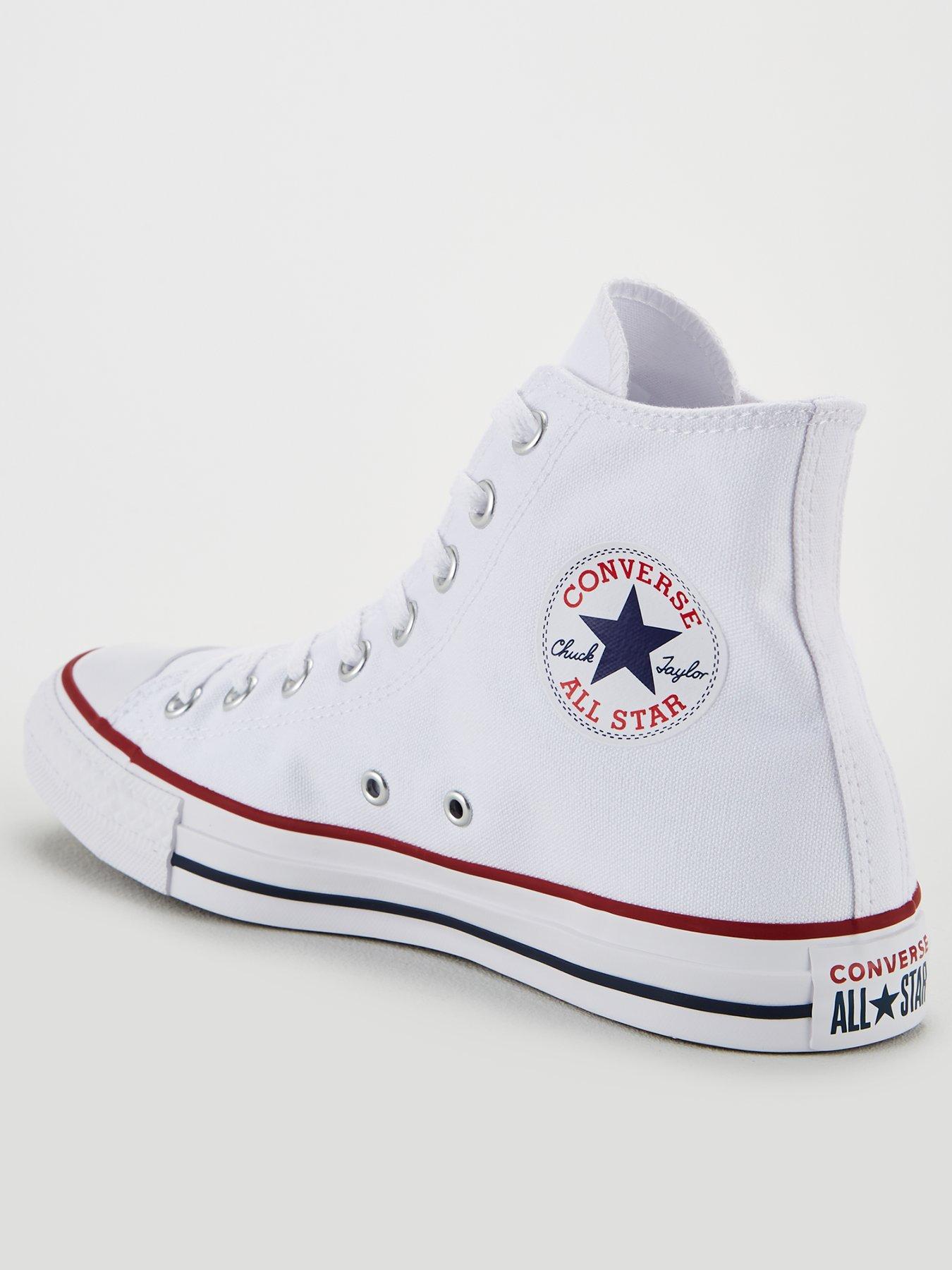 Image 1 of 5 of Converse Mens Hi Top Trainers - White