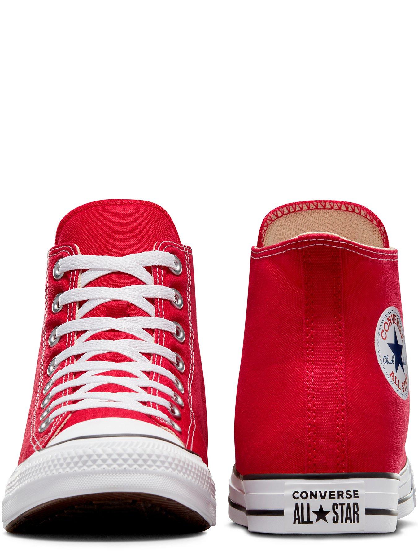 Image 2 of 6 of Converse Mens Hi Top Trainers - Red