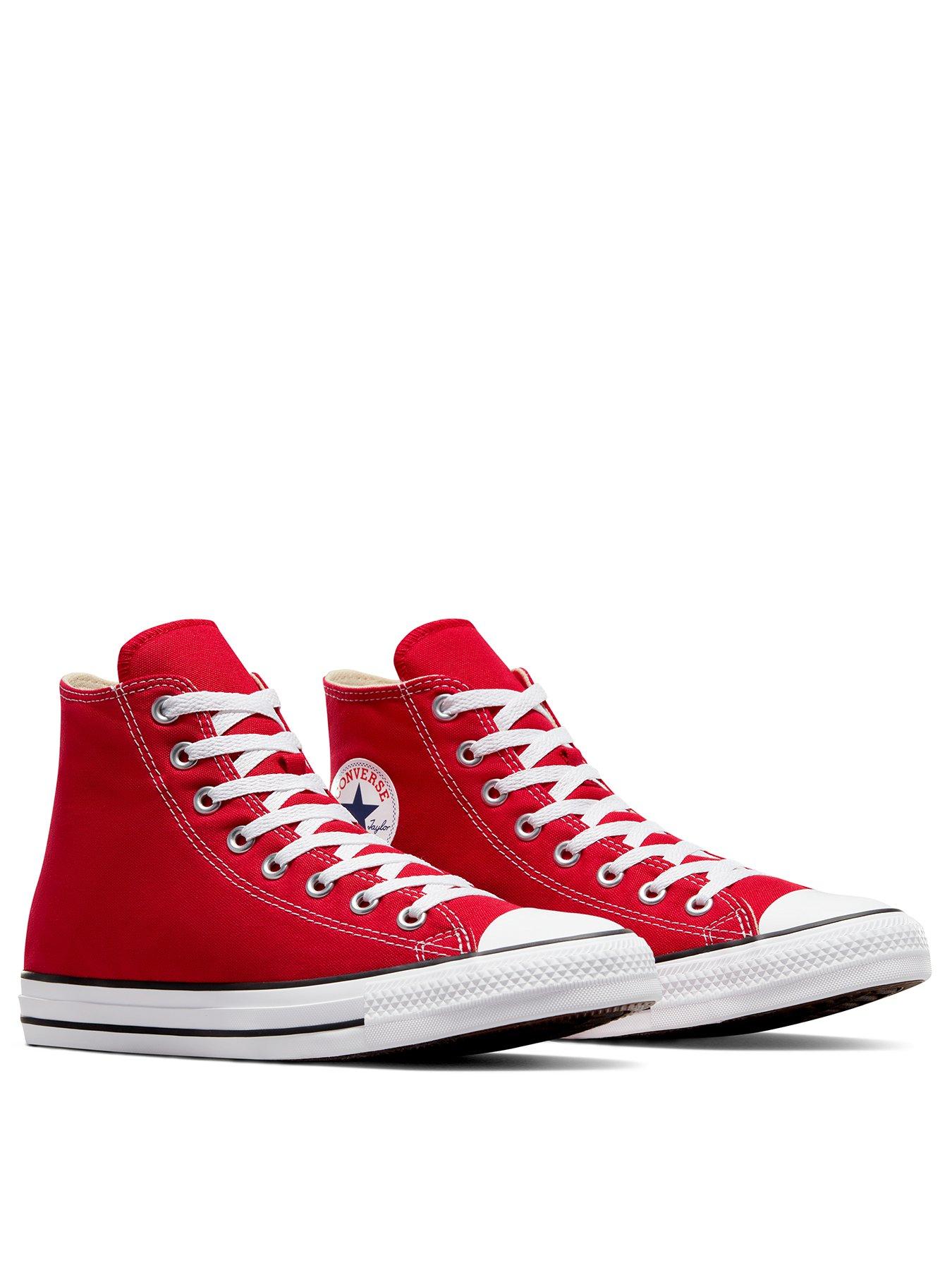 Image 3 of 6 of Converse Mens Hi Top Trainers - Red