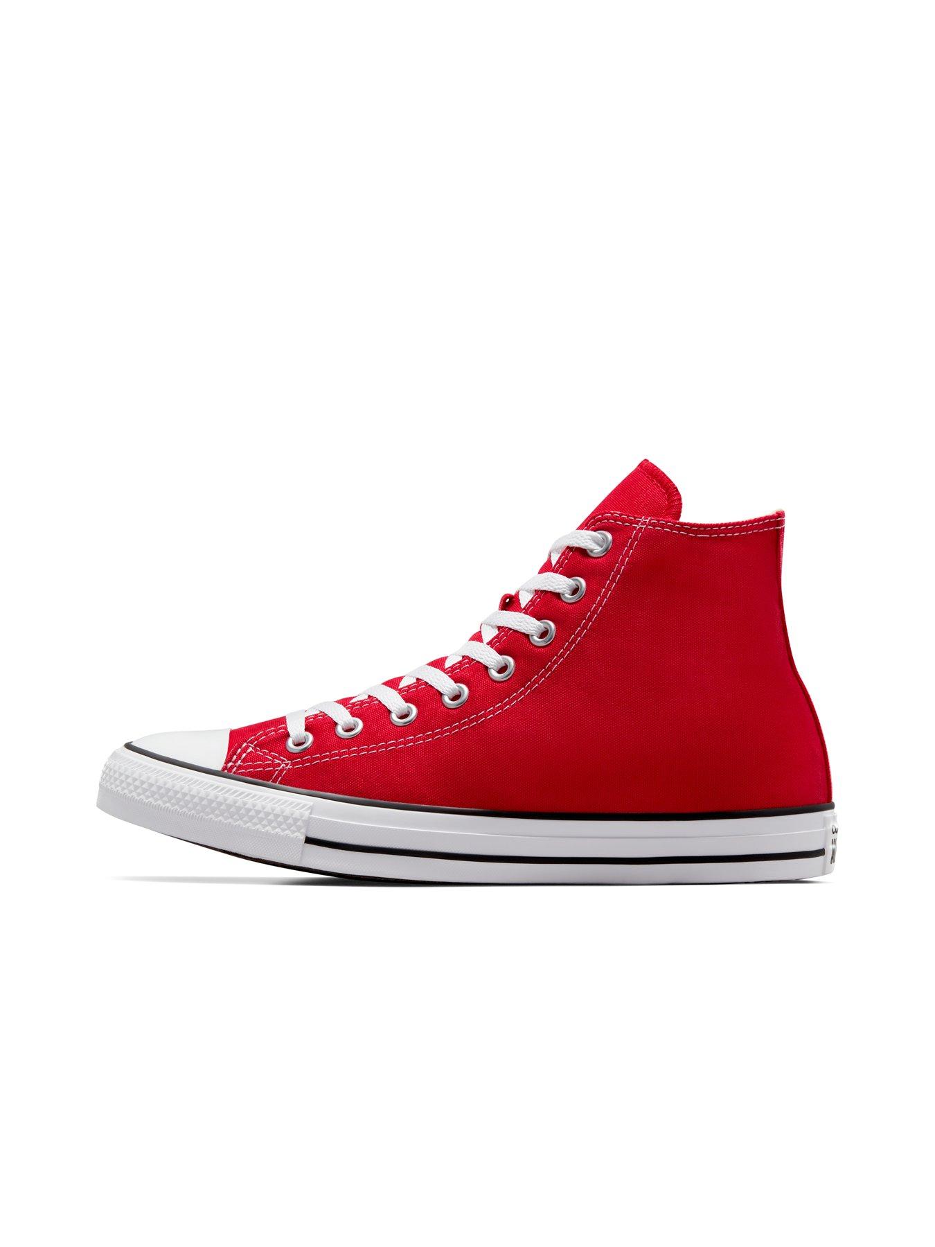 Image 6 of 6 of Converse Mens Hi Top Trainers - Red