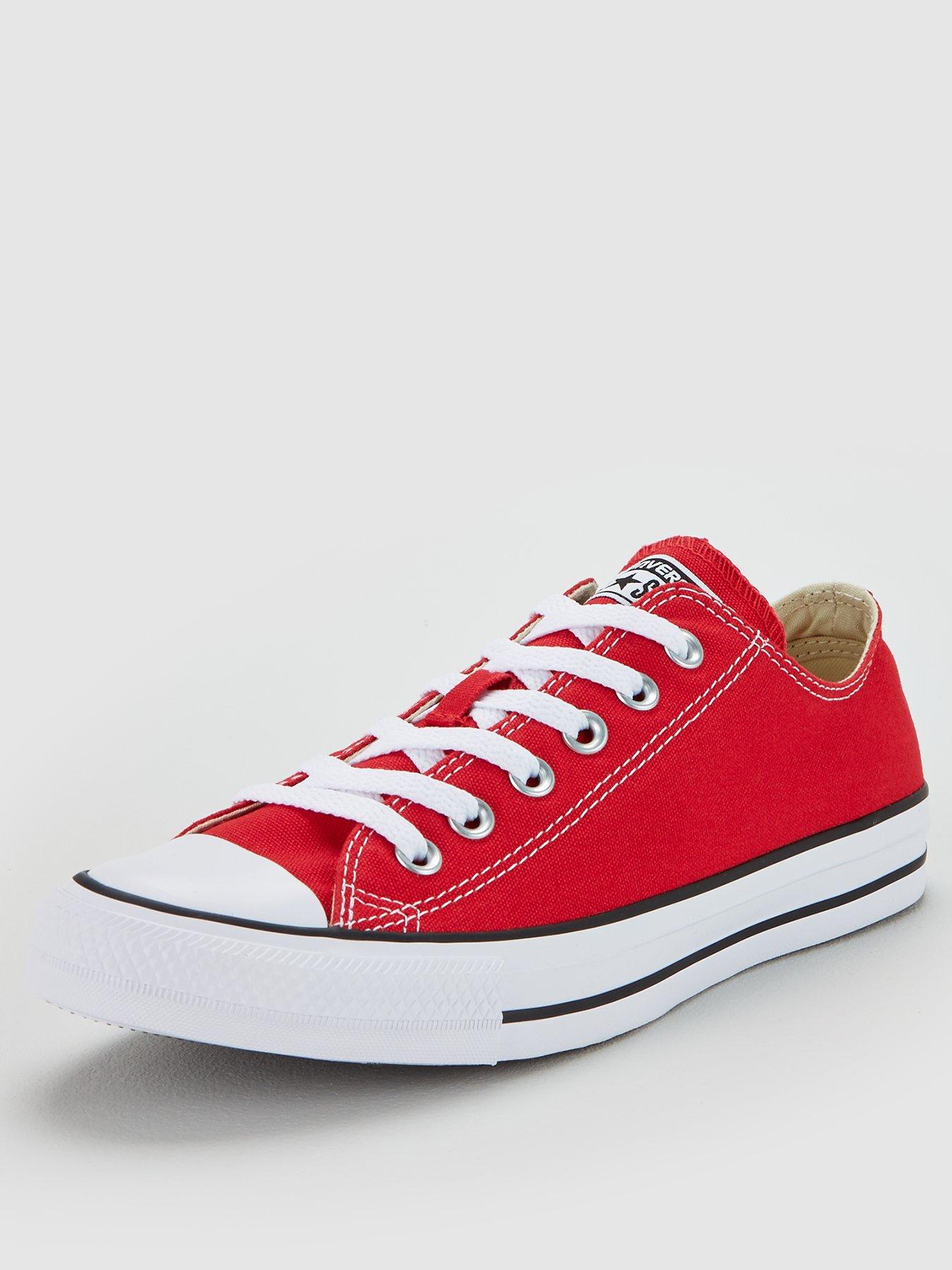 Image 1 of 6 of Converse Mens Ox Trainers - Red
