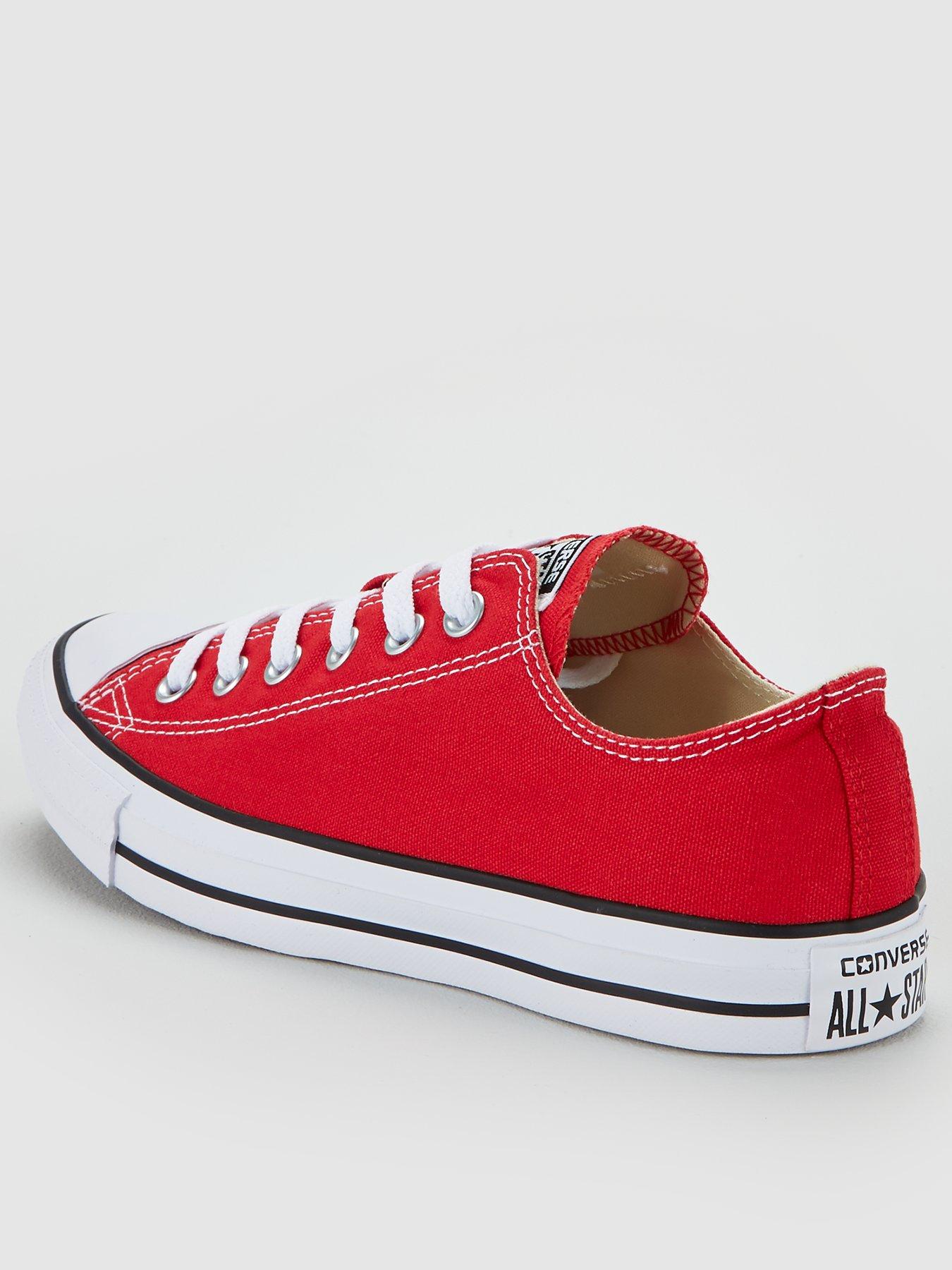 Mens red hotsell converse trainers