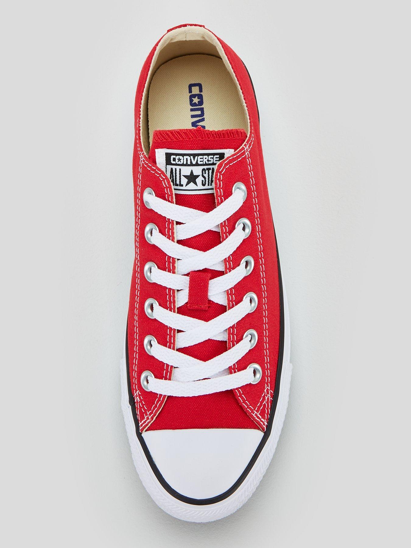 Image 4 of 6 of Converse Mens Ox Trainers - Red