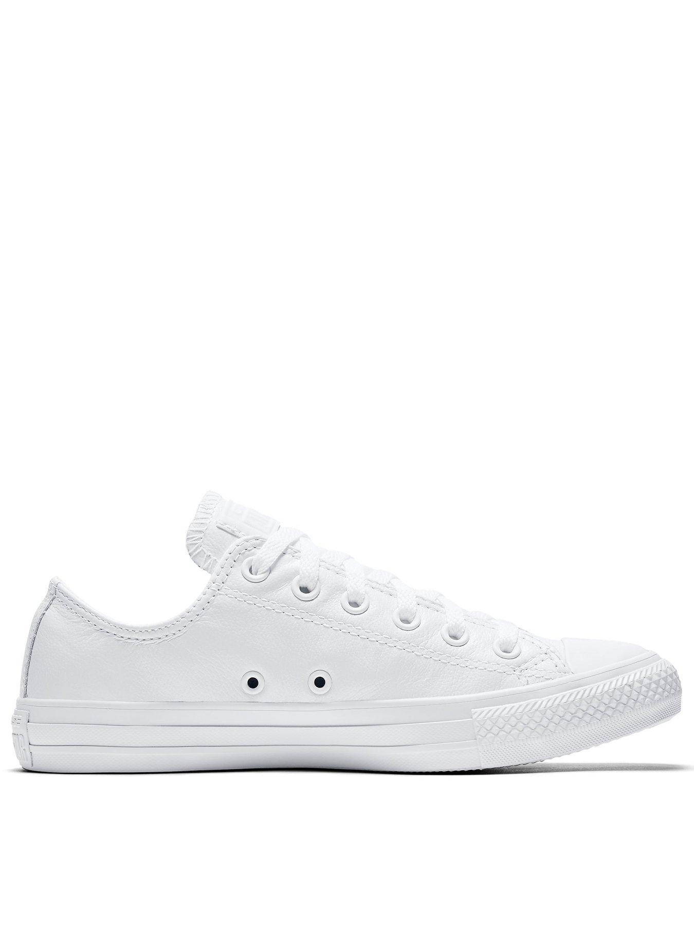 Converse Mens Tonal Leather Ox Trainers White Very Ireland