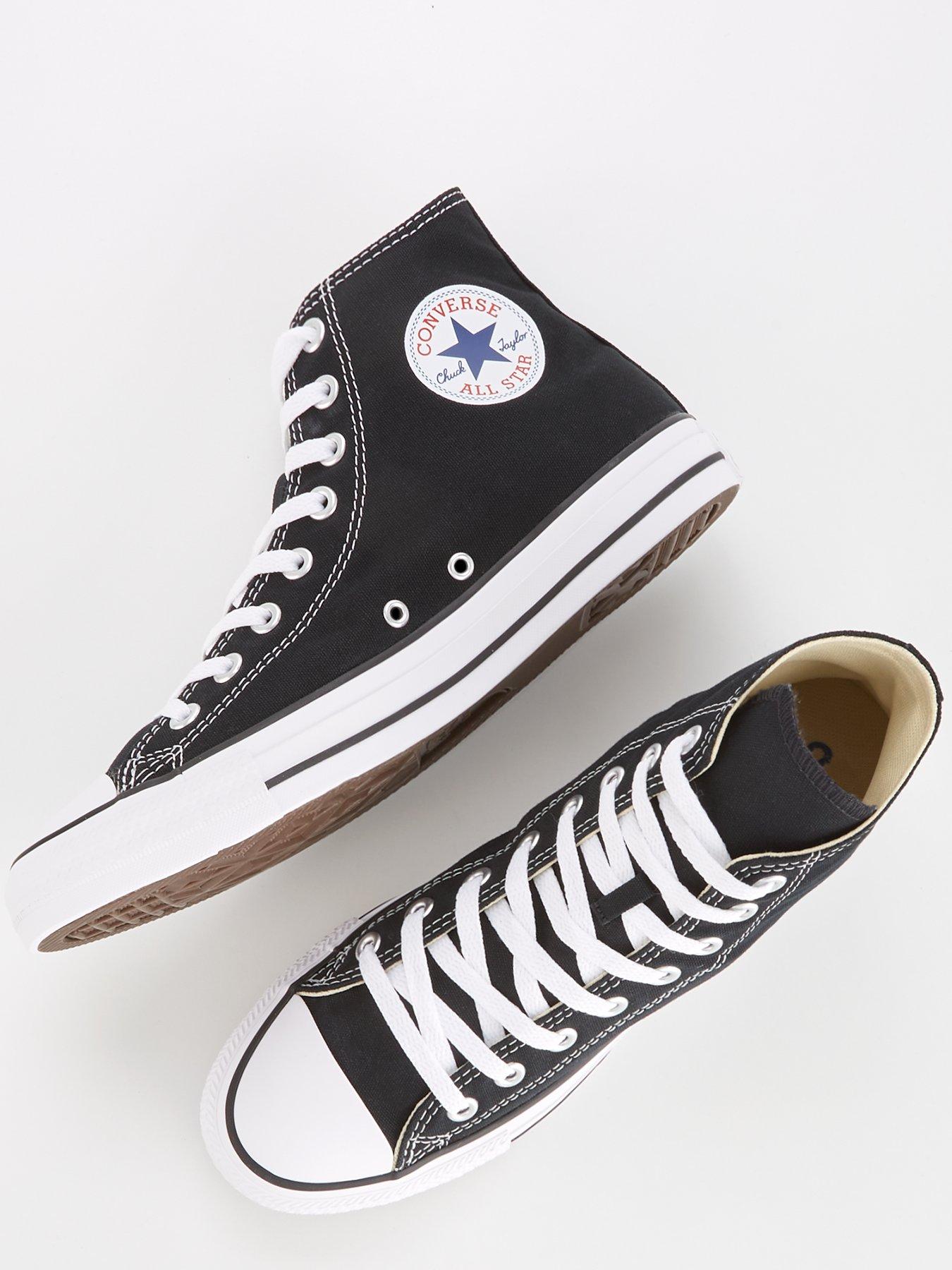 Image 4 of 5 of Converse Mens Hi Top Trainers - Black
